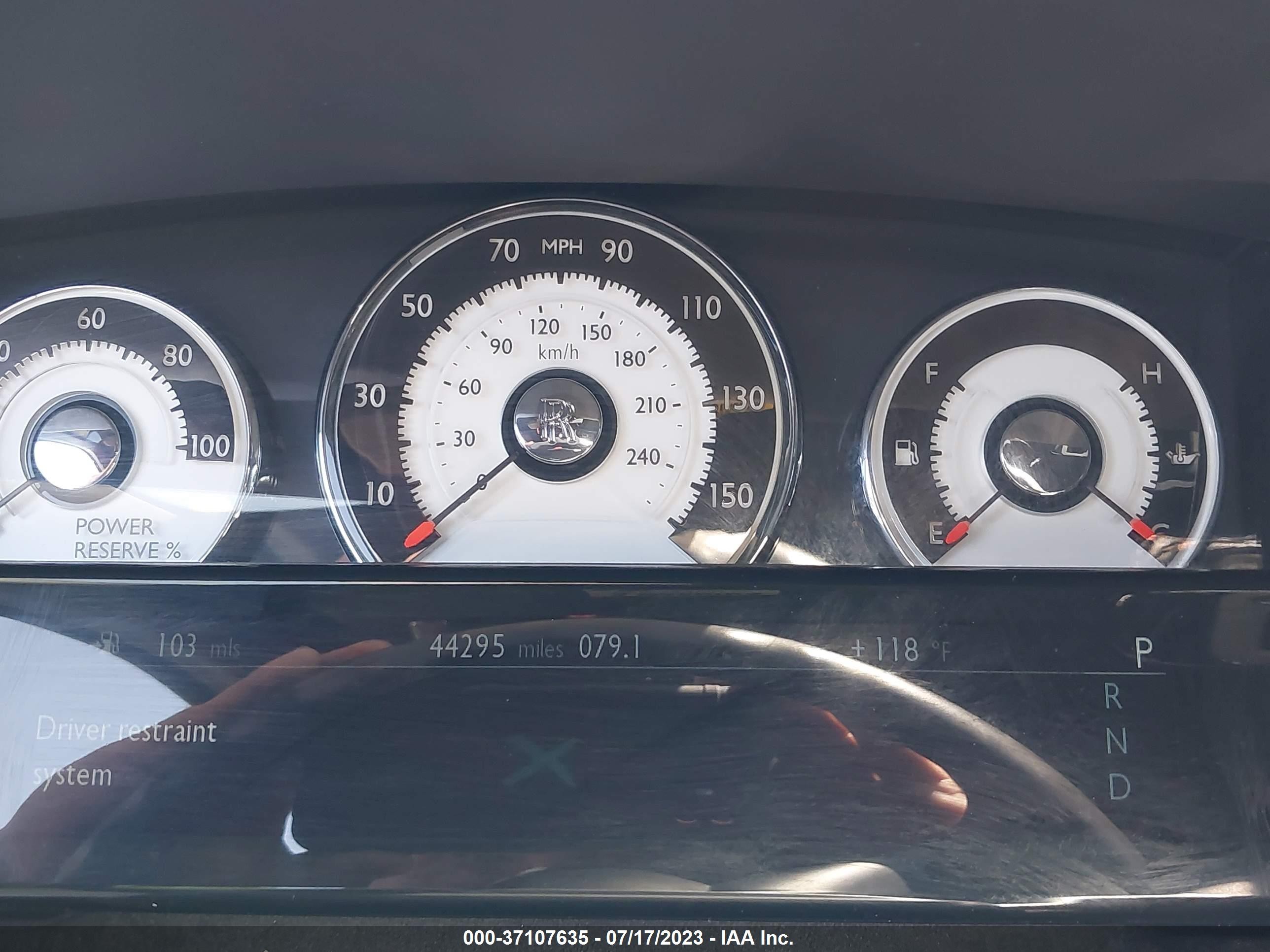 2015 Rolls-Royce Wraith VIN SCA665C50FUX85237 IAAI salvage auction — Front End, Salvage, sold $55,525 on 2024-09-03 (photo 7)