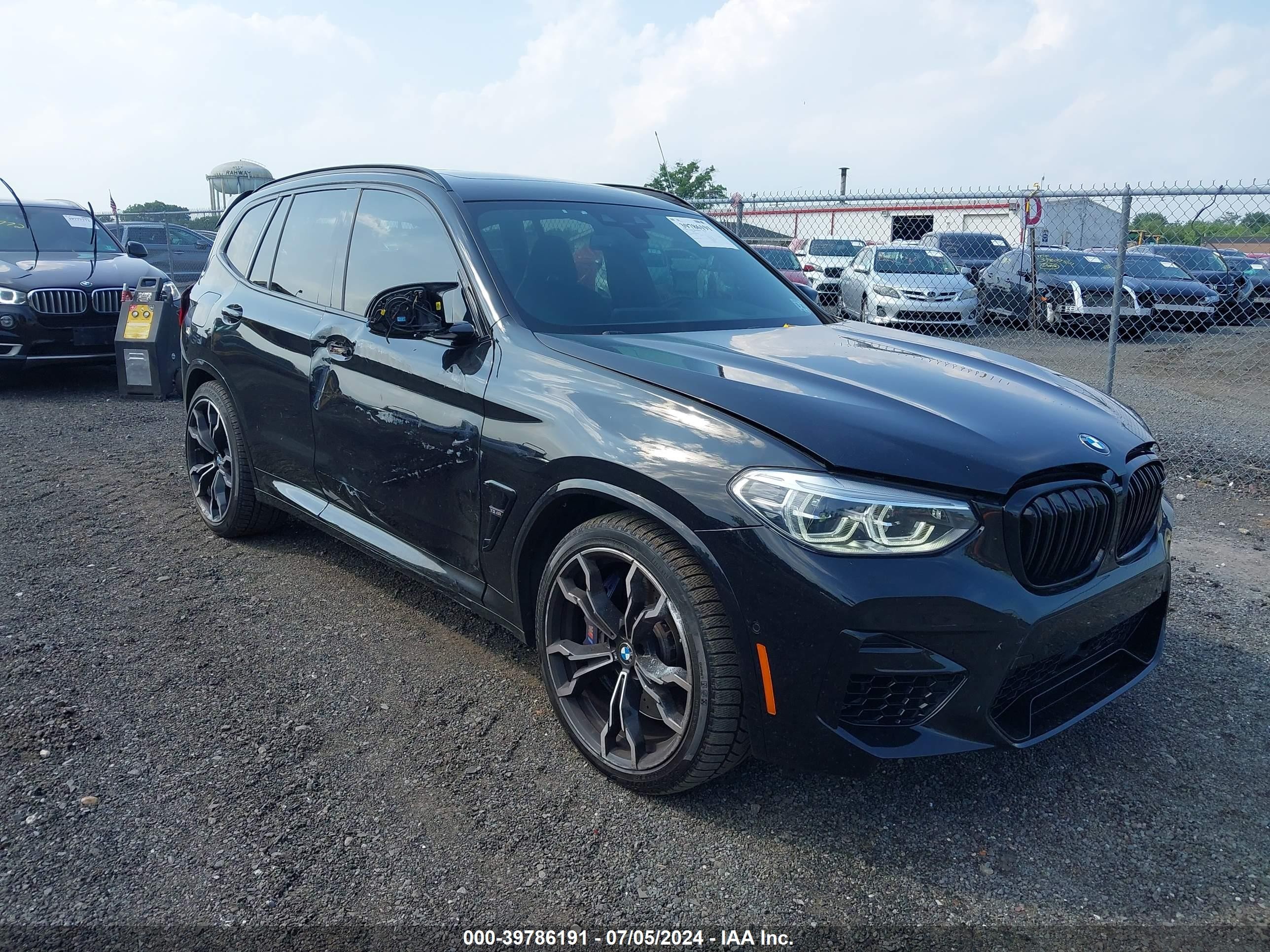 2021 BMW X3 M VIN 5YMTS0C0XM9H43862 — IAAI salvage auction photo