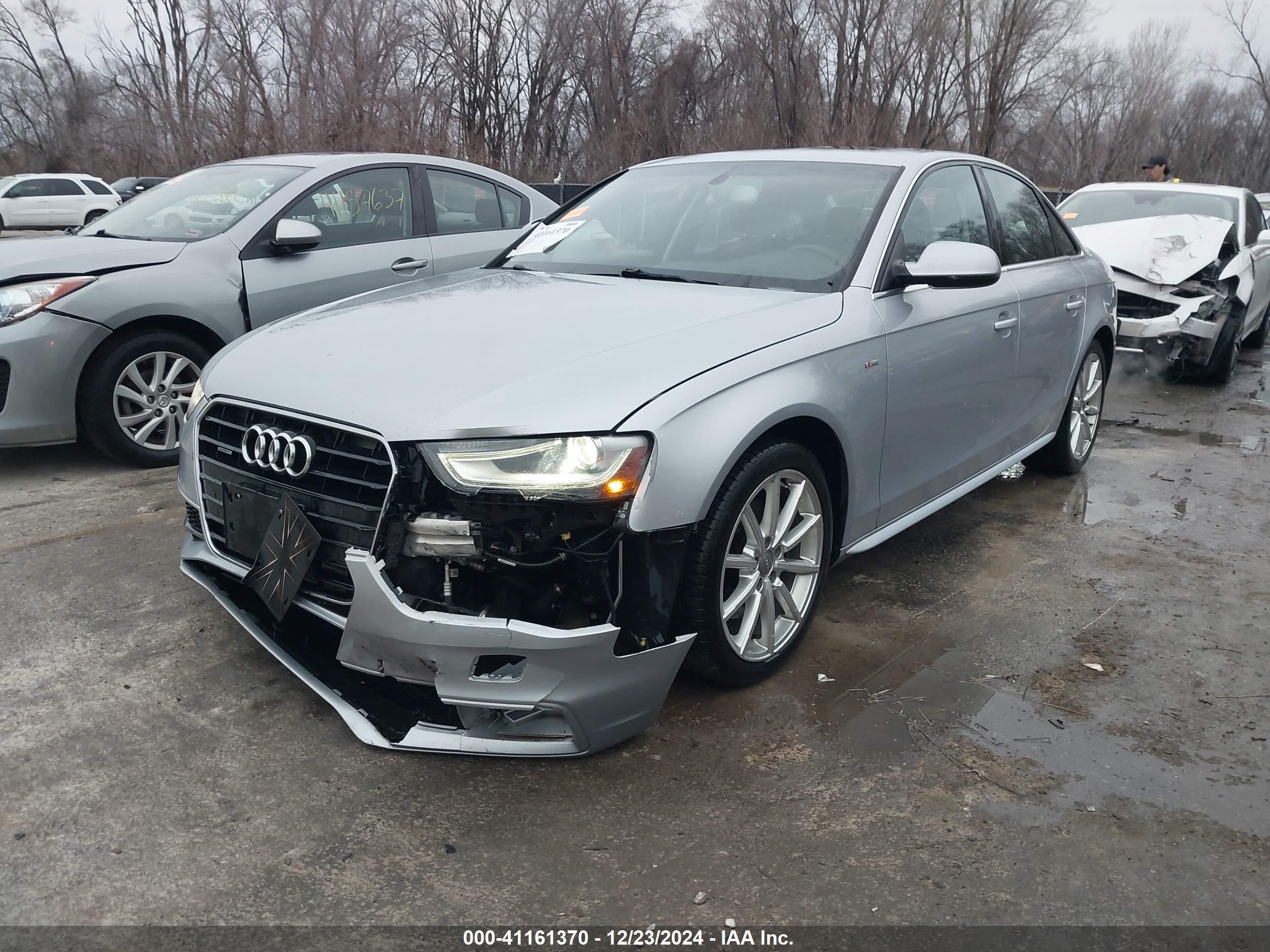 2015 Audi A4 VIN WAUBFAFL8FN034663 IAAI salvage auction — Front End, Salvage (Kansas), sold $2,400 on 2026-01-21 (photo 2)