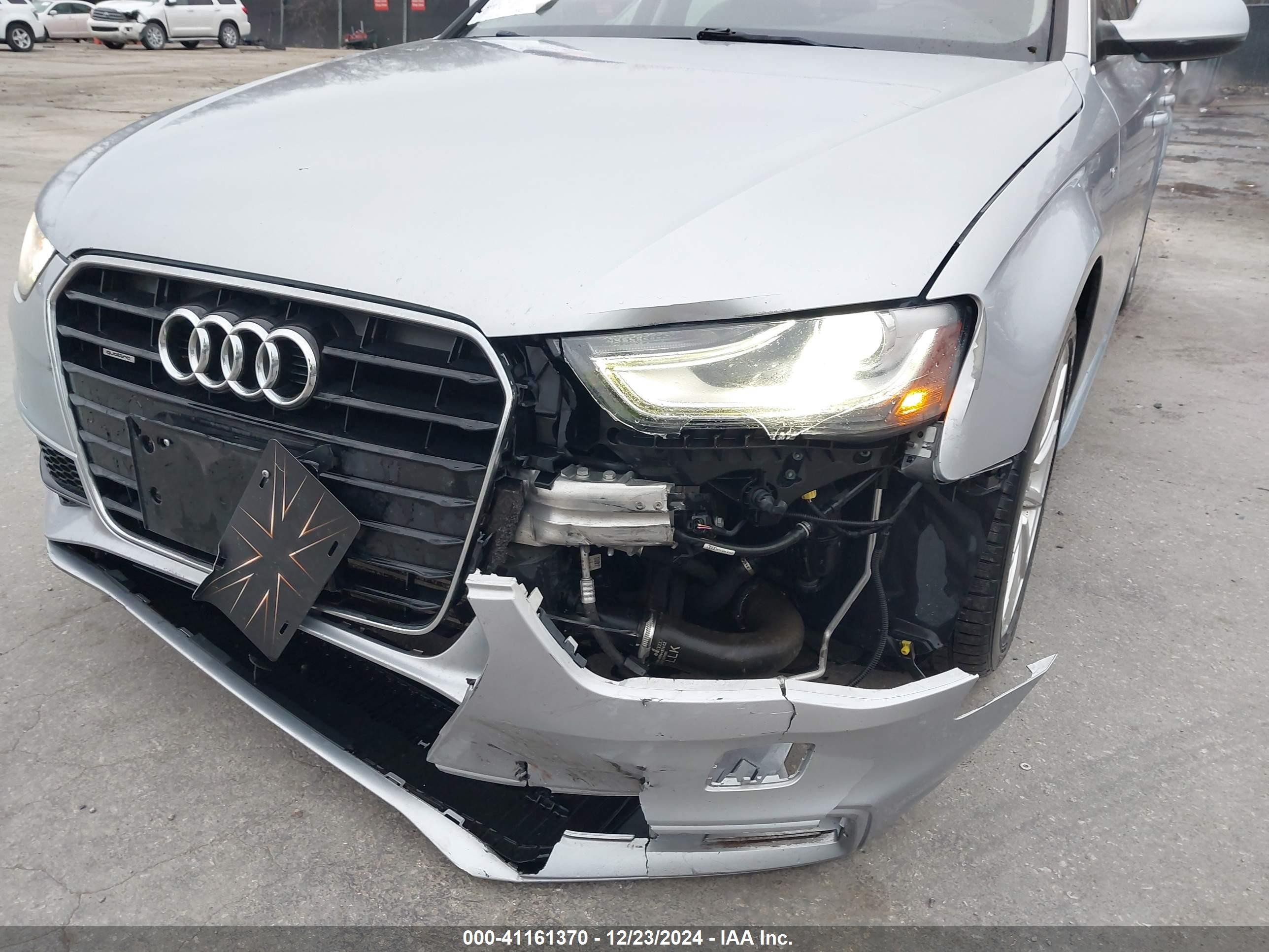 2015 Audi A4 VIN WAUBFAFL8FN034663 IAAI salvage auction — Front End, Salvage (Kansas), sold $2,400 on 2026-01-21 (photo 6)
