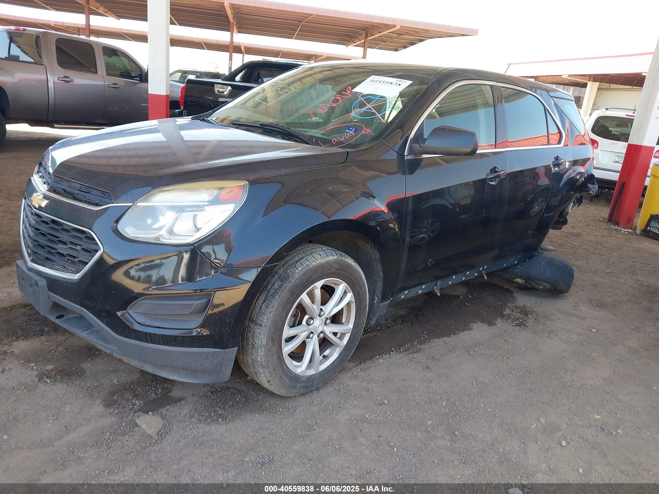 2017 Chevrolet Equinox VIN 2GNFLEEKXH6144013 IAAI salvage auction — Rear End, Clear (Arizona), sold $850 on 2026-07-07 (photo 2)