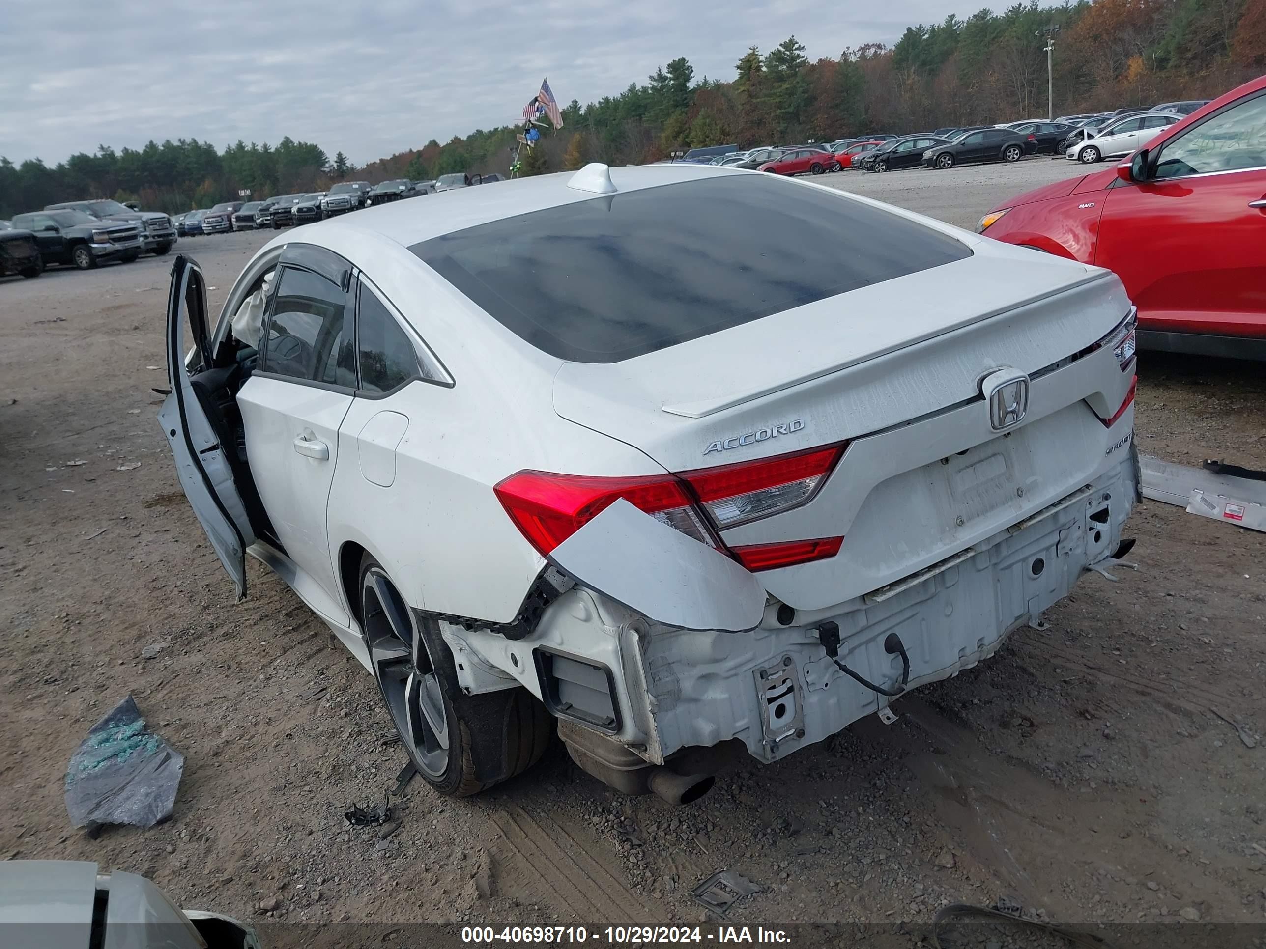 2020 Honda Accord VIN 1HGCV1F36LA142634 IAAI salvage auction — Front End, Salvage (Massachusetts), sold $2,450 on 2026-09-04 (photo 3)