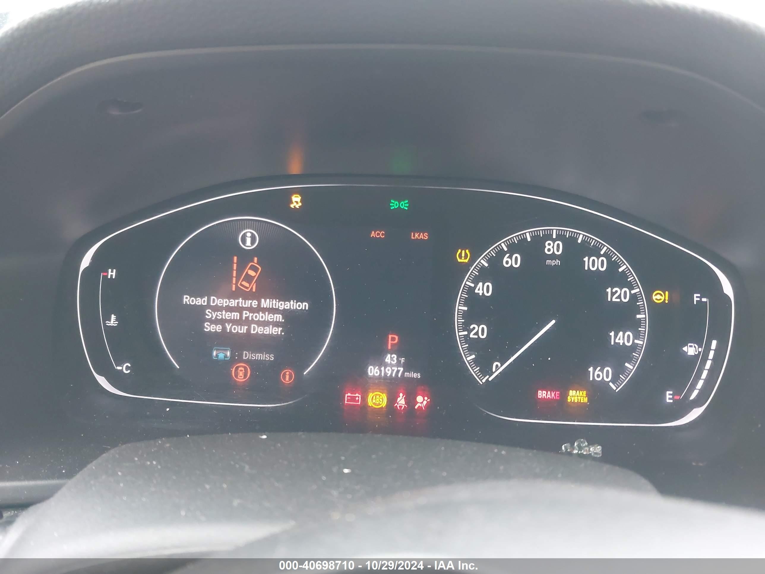 2020 Honda Accord VIN 1HGCV1F36LA142634 IAAI salvage auction — Front End, Salvage (Massachusetts), sold $2,450 on 2026-09-04 (photo 7)