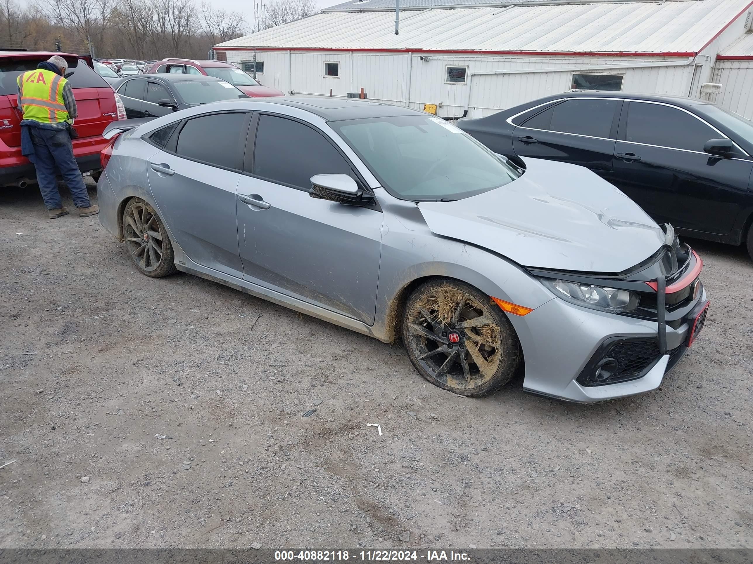 2018 Honda Civic VIN 2HGFC1E50JH701292 IAAI salvage auction — Front End, Salvage Title, sold $5,625 on 2025-08-21 (photo 1)