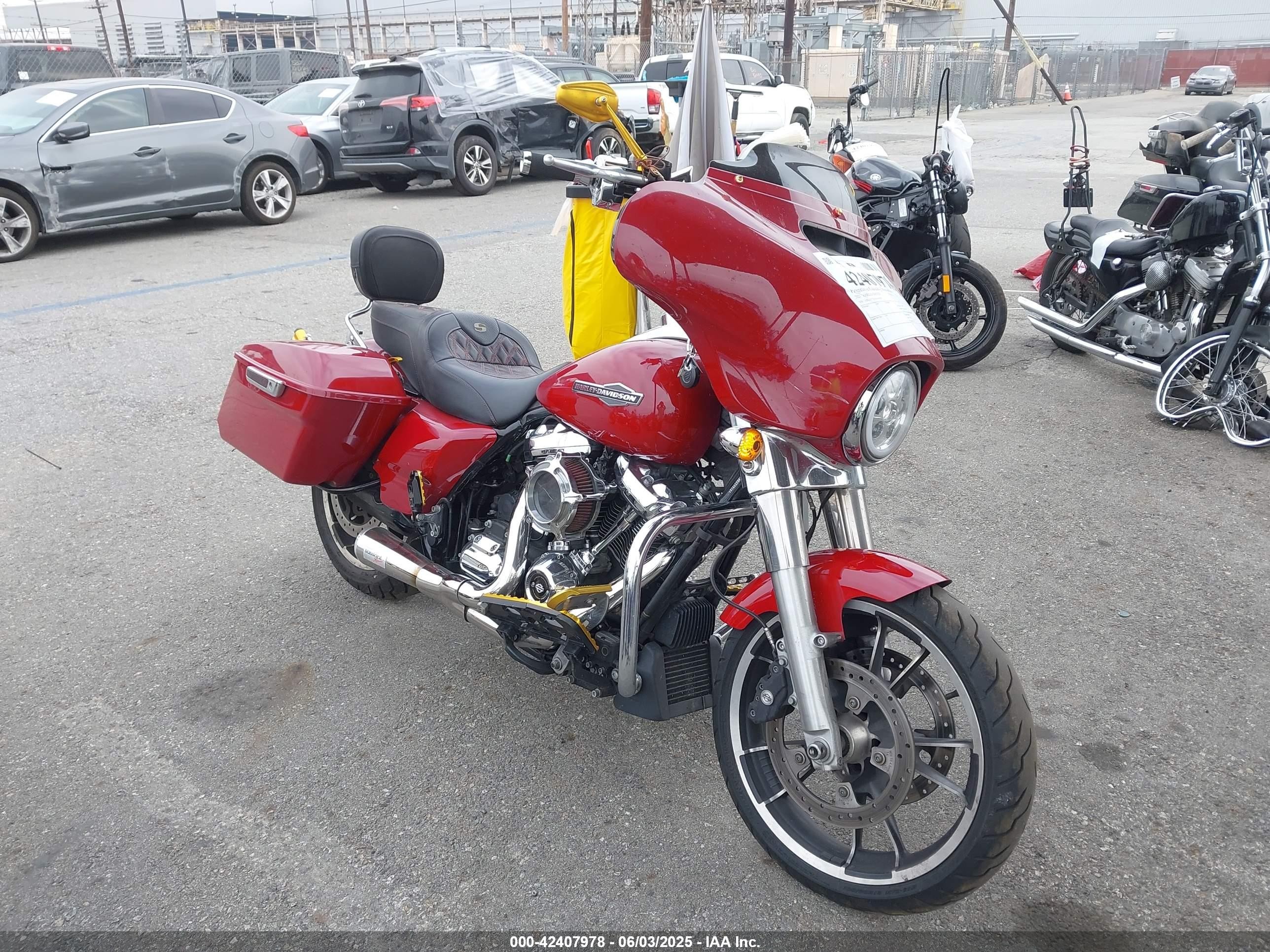 2021 Harley-davidson Flhx VIN 1HD1KBC24MB639918 IAAI salvage auction — Front End, Salvage Certificate (California), sold $4,250 on 2025-07-23 (photo 1)