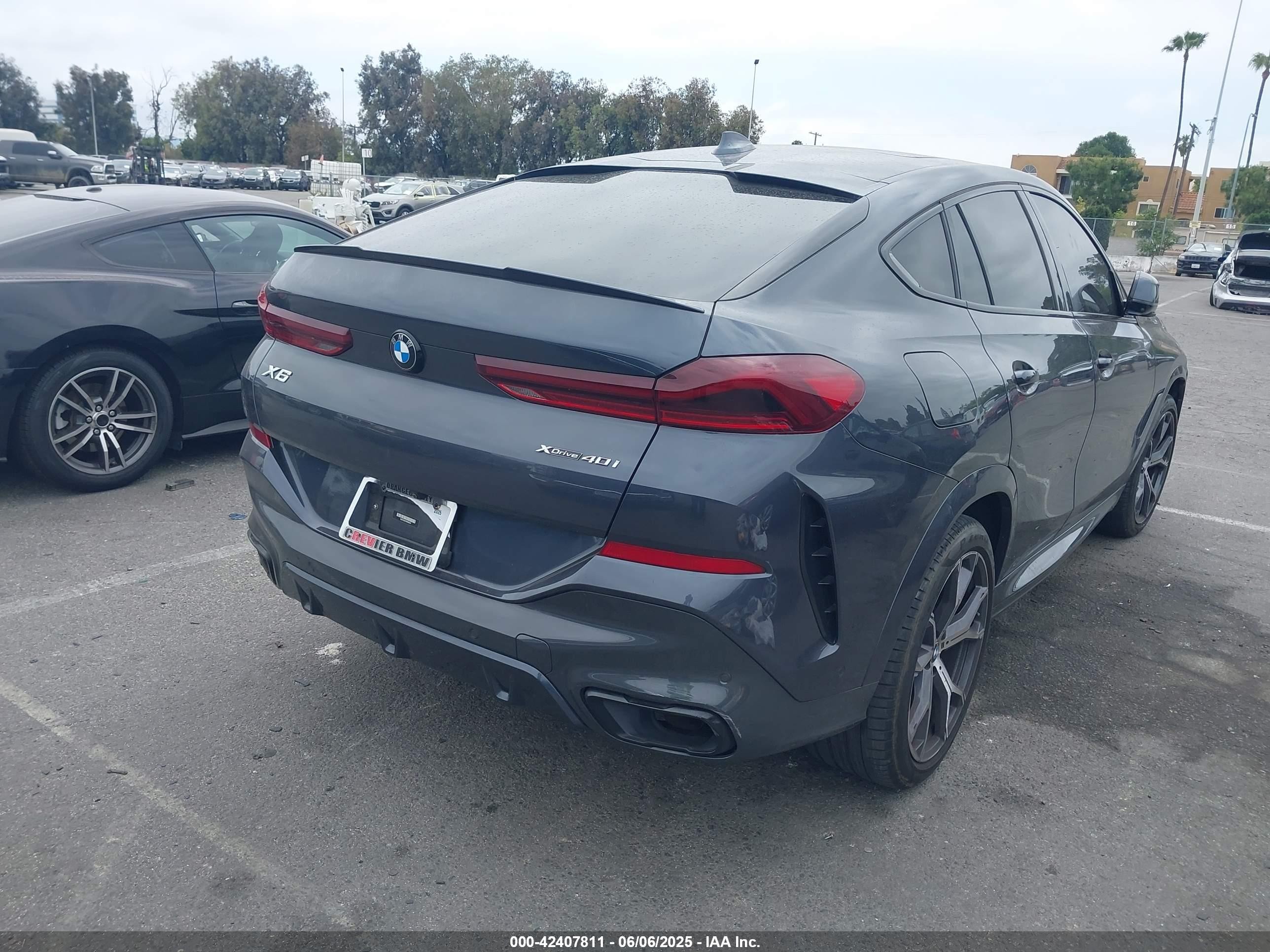 2022 BMW X6 VIN 5UXCY6C07N9K65441 IAAI salvage auction — Theft, Salvage (California), sold $28,900 on 2026-06-29 (photo 4)