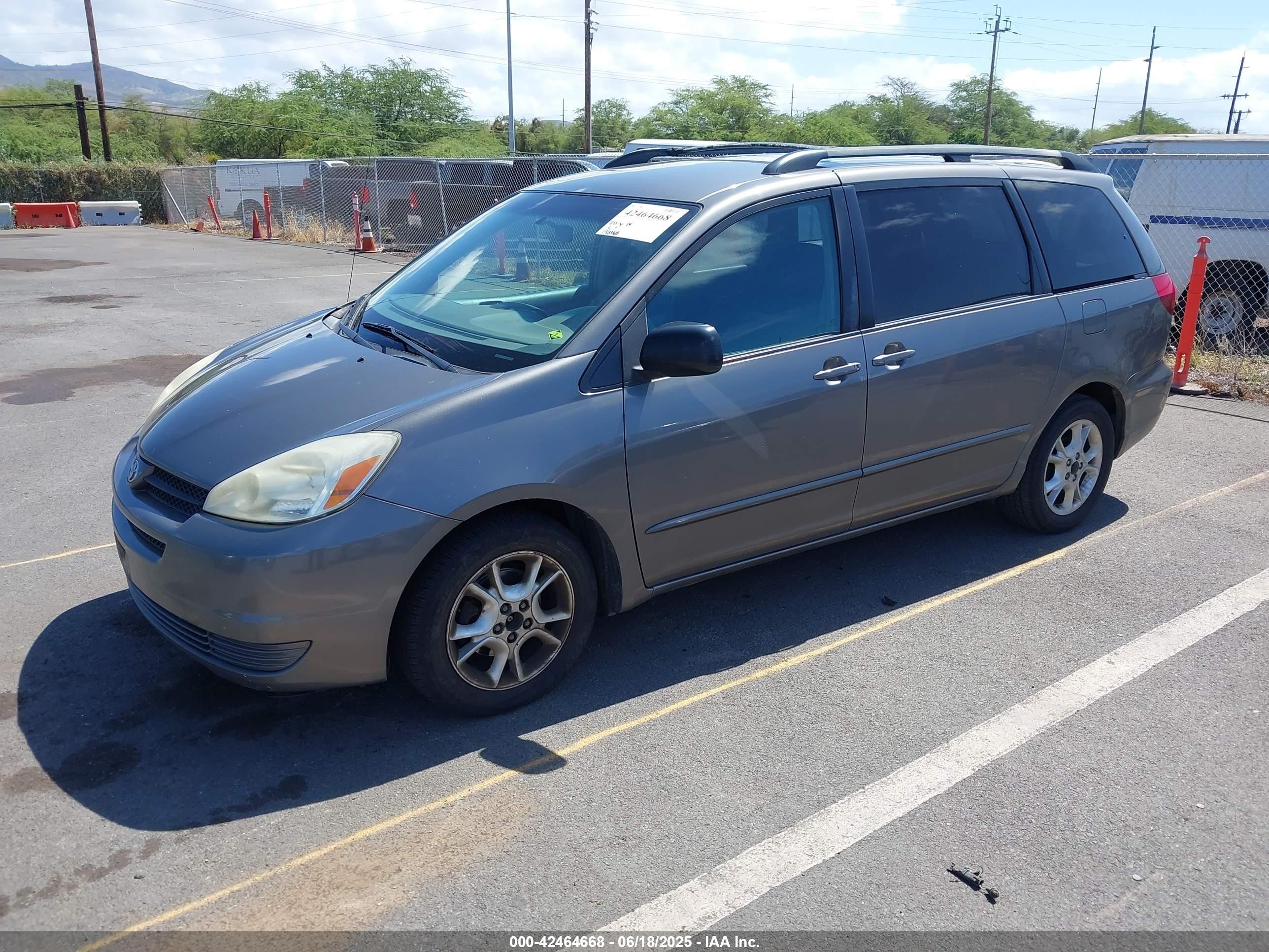 2005 Toyota Sienna VIN 5TDZA23C15S362168 IAAI salvage auction — Normal Wear, Clear (Hawaii), sold $325 on 2025-07-29 (photo 2)