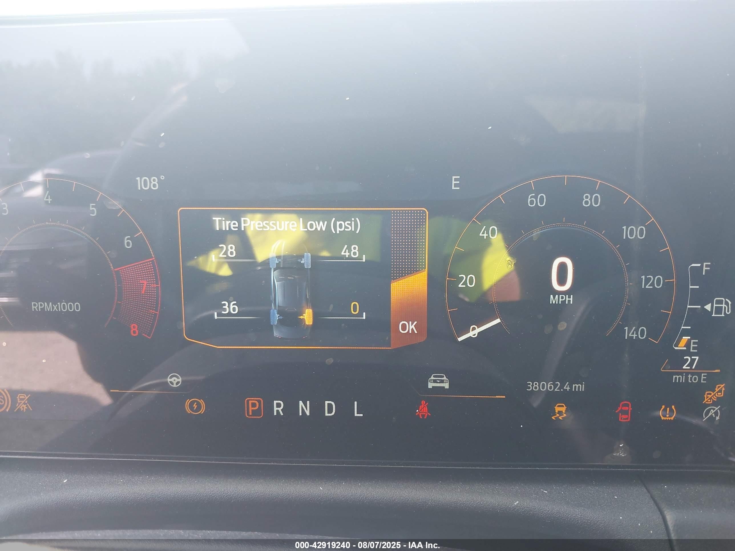 2024 Ford Mustang VIN 1FAGP8UH4R5120401 IAAI salvage auction — Front End, Clear (Texas), sold $22,200 on 2025-08-11 (photo 7)
