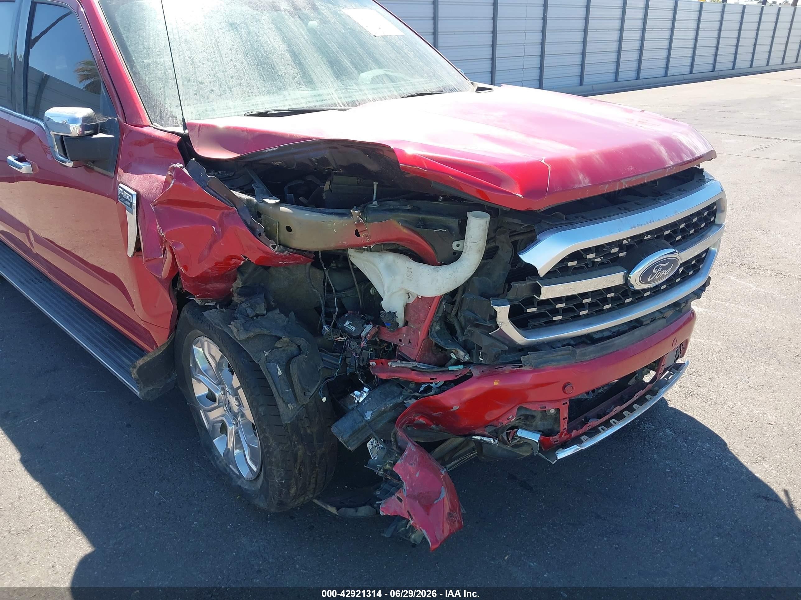 2021 Ford F-150 VIN 1FTFW1E55MFA85939 IAAI salvage auction — Unknown, Salvage (California), sold $14,350 on 2026-07-07 (photo 6)