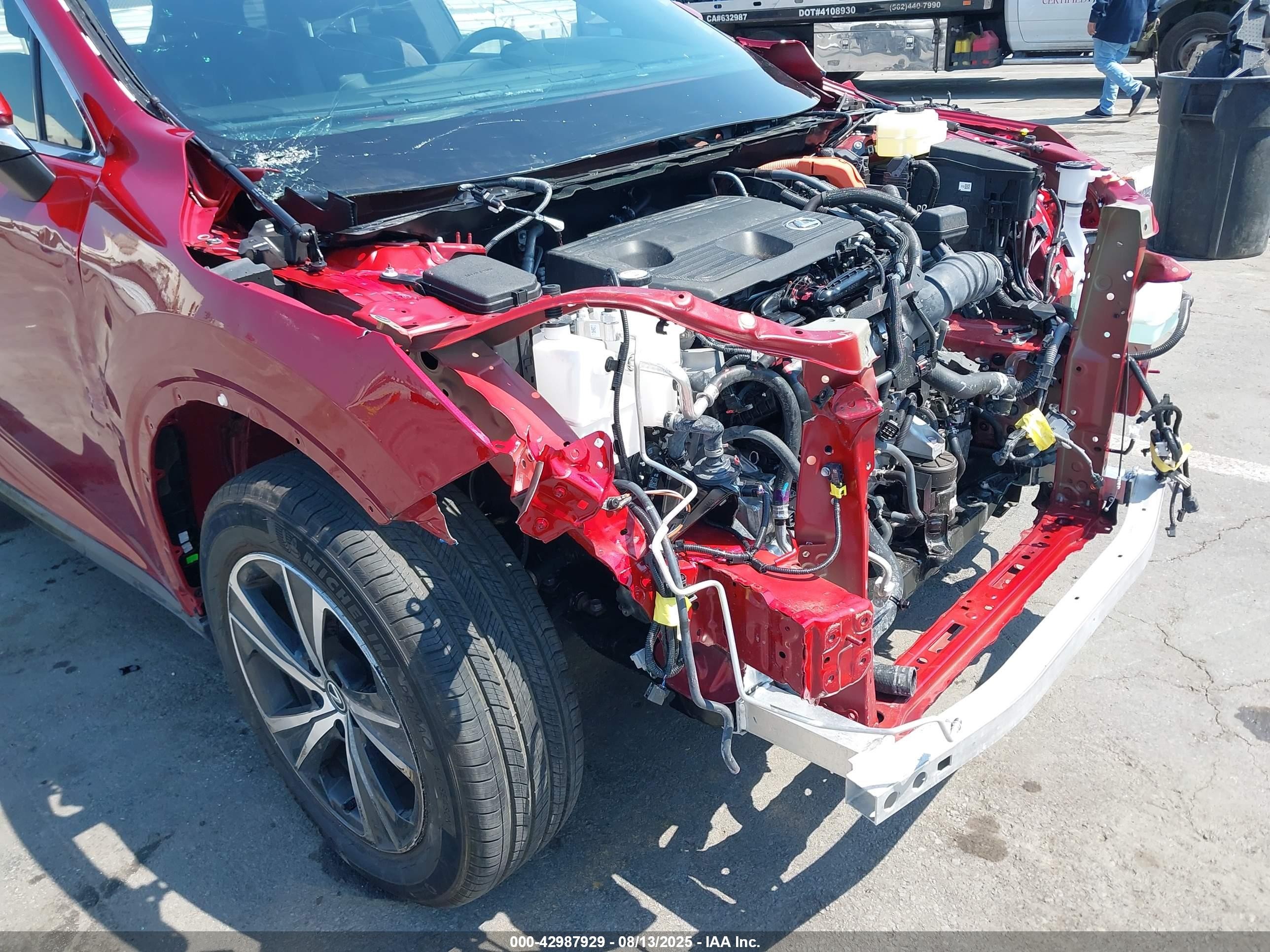 2024 Lexus Rx 350h VIN 2T2BBMCA5RC042435 IAAI salvage auction — Front & Rear, Salvage (California), sold $21,900 on 2025-10-20 (photo 6)
