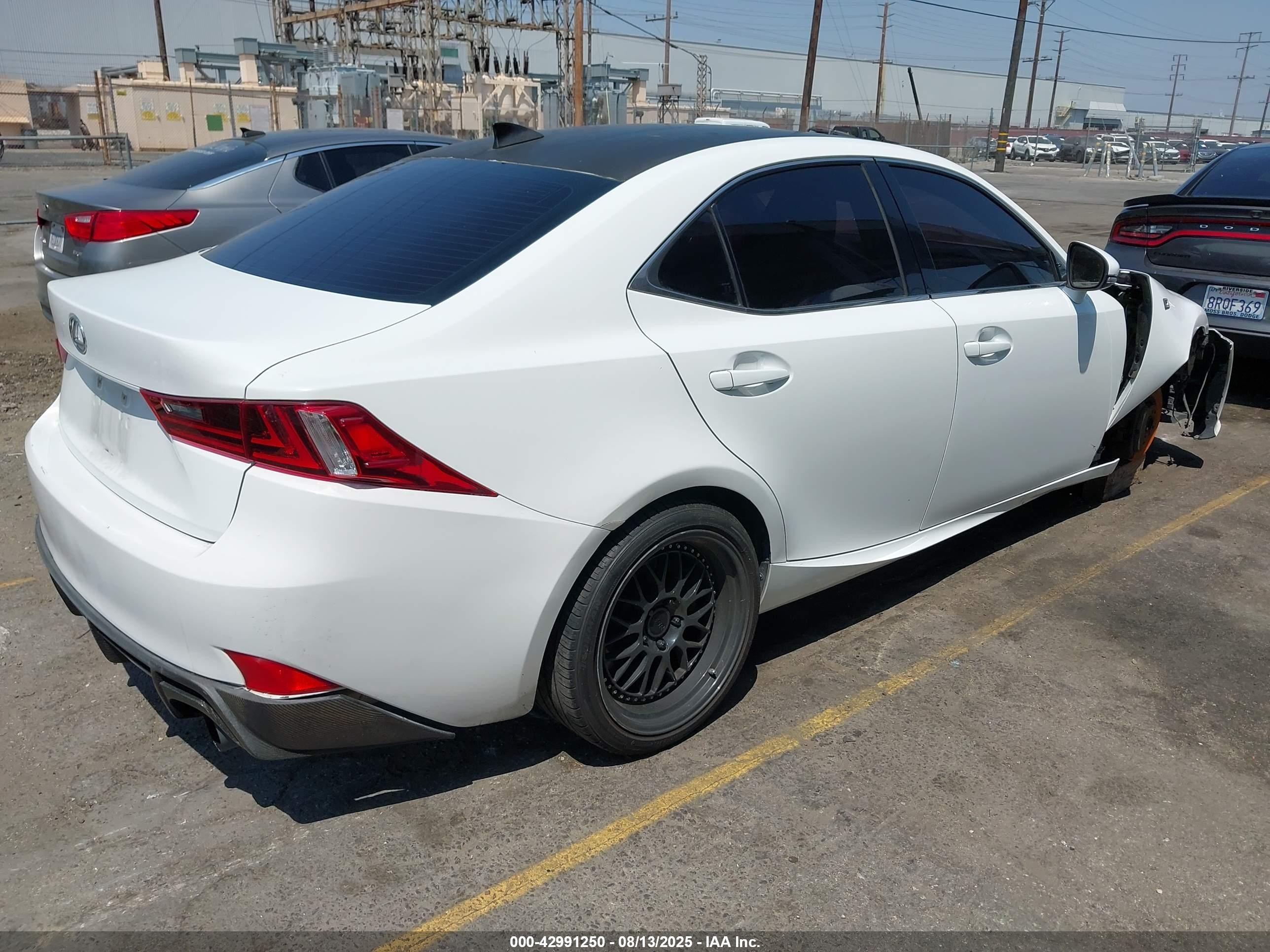 2016 Lexus Is VIN JTHBA1D2XG5009761 IAAI salvage auction — Front End, Salvage (California), sold $5,000 on 2025-09-02 (photo 4)