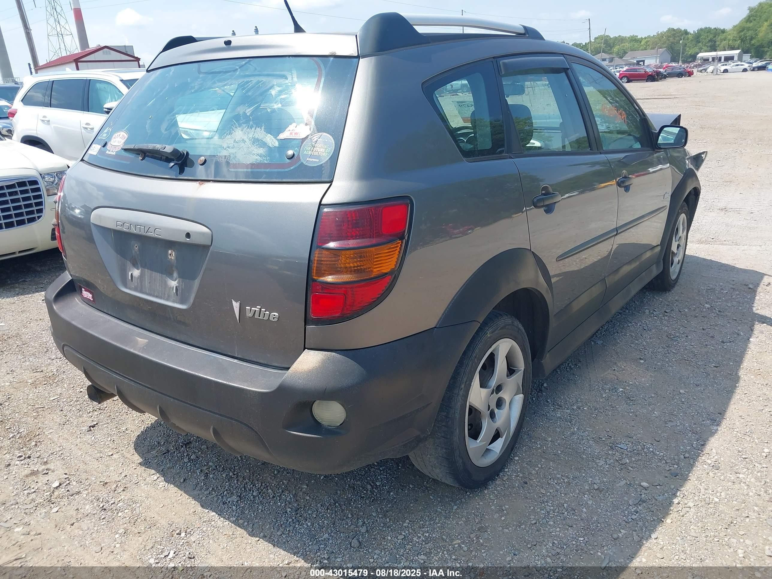 2006 Pontiac Vibe VIN 5Y2SL65816Z441089 IAAI salvage auction — Front End, Clear (Indiana), sold $400 on 2026-09-16 (photo 4)