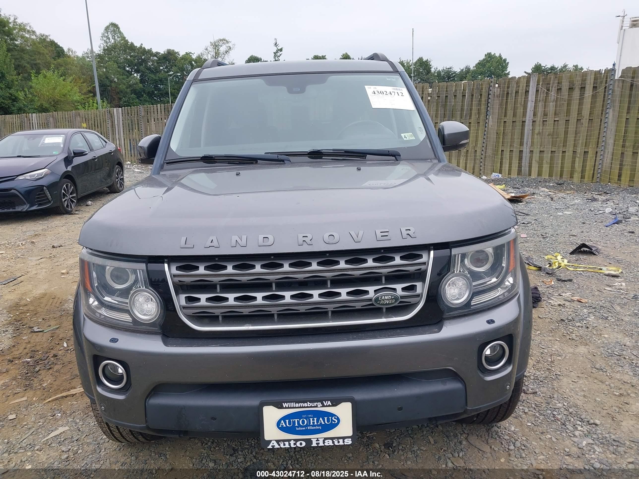 2016 Land Rover LR4 VIN SALAG2V68GA788726 IAAI salvage auction — Mechanical, Clear (Virginia), sold $2,600 on 2025-10-06 (photo 6)