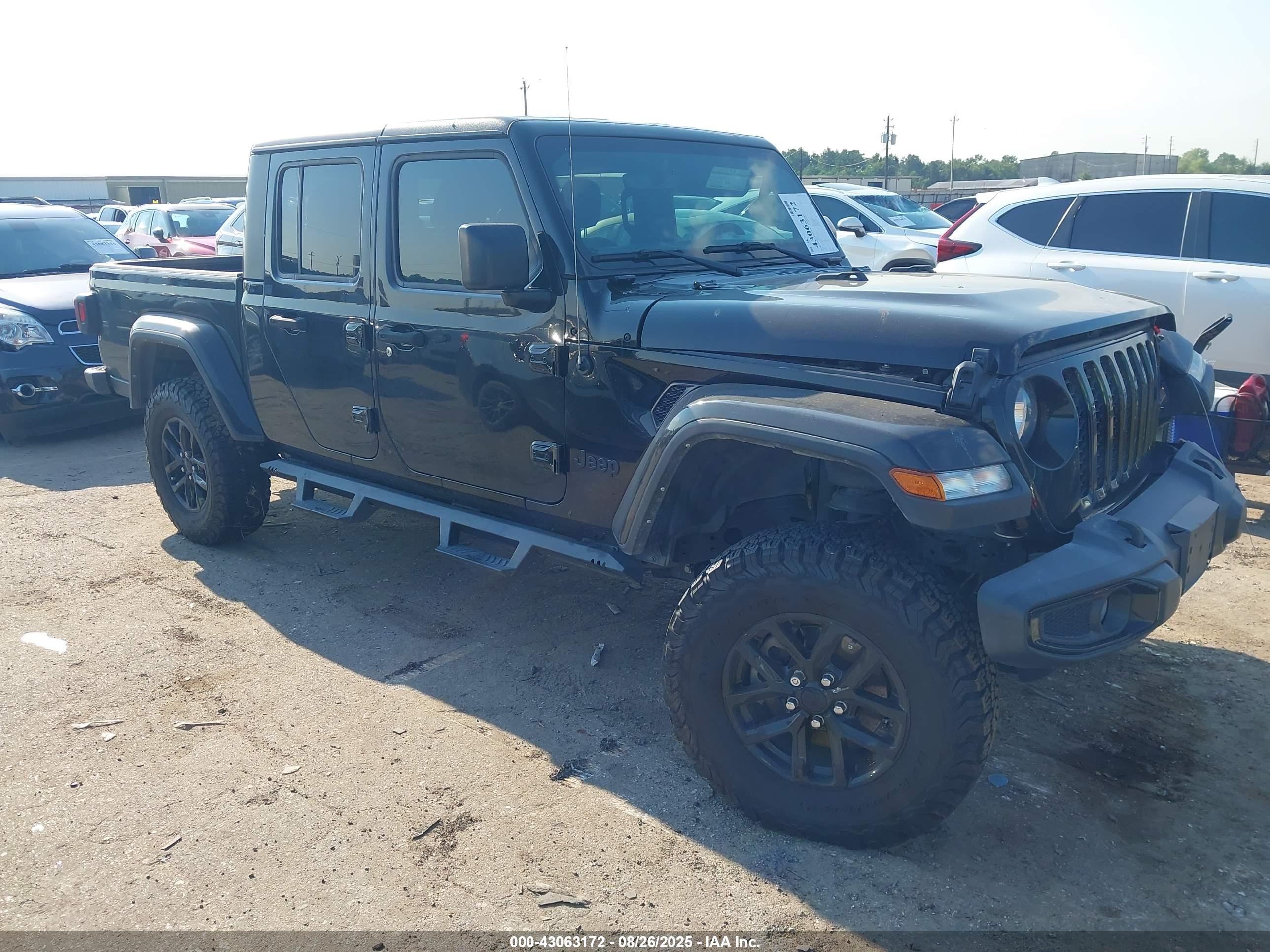 2022 Jeep Gladiator VIN 1C6HJTAG2NL140318 IAAI salvage auction — Front End, Original (Texas), sold $14,350 on 2025-11-05 (photo 1)