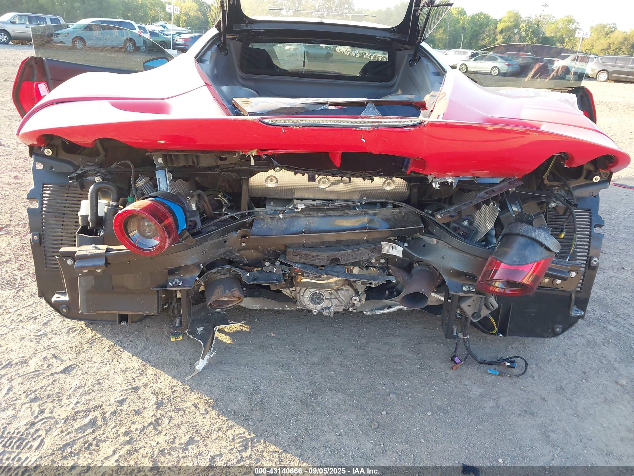 2021 Ferrari F8 Tributo VIN ZFF92LLA0M0264687 IAAI salvage auction — Rear End, Salvage Title, sold $139,500 on 2024-11-20 (photo 6)