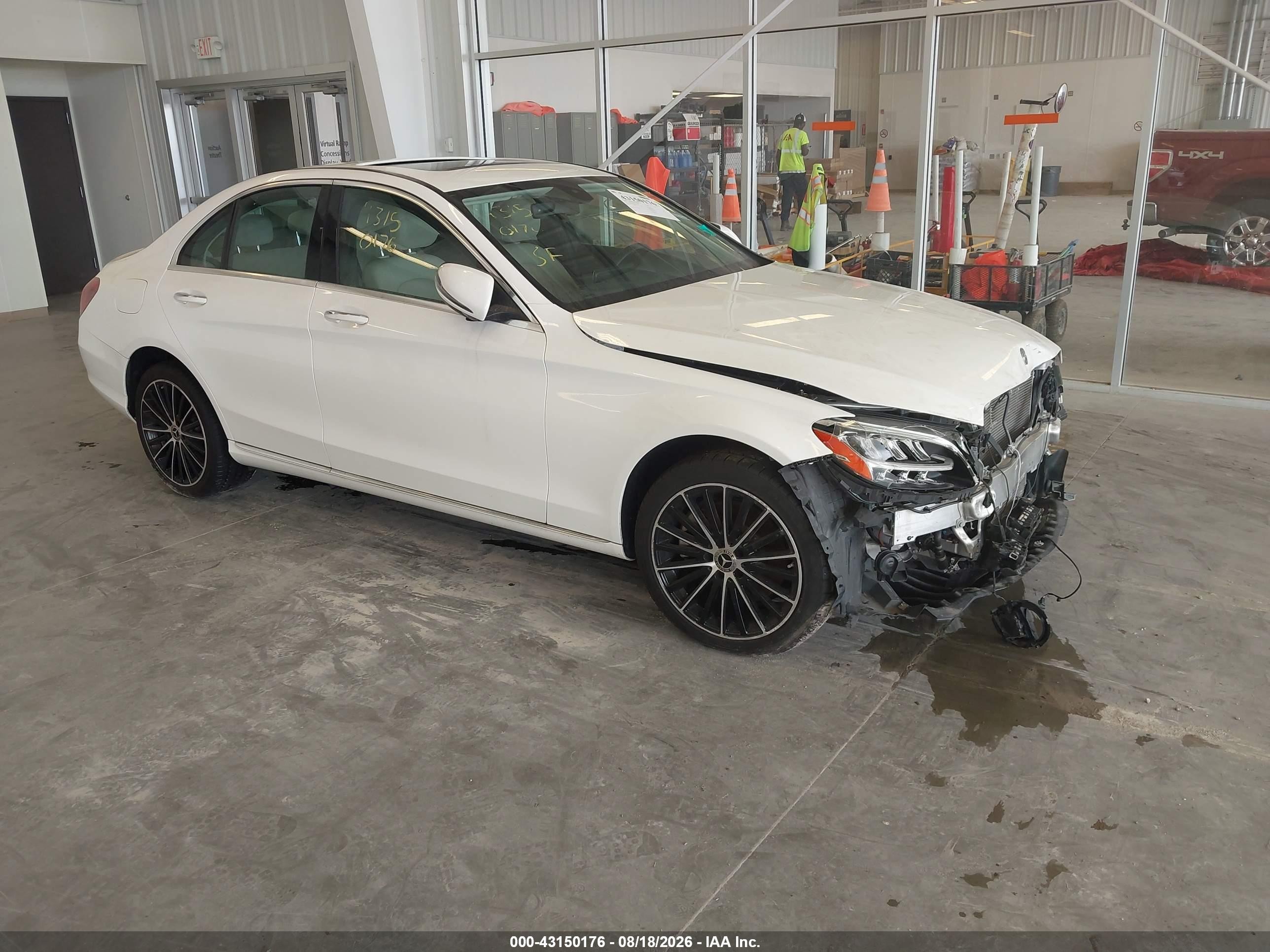 2021 Mercedes-Benz C-Class VIN W1KWF8EB9MR648512 — IAAI salvage auction photo