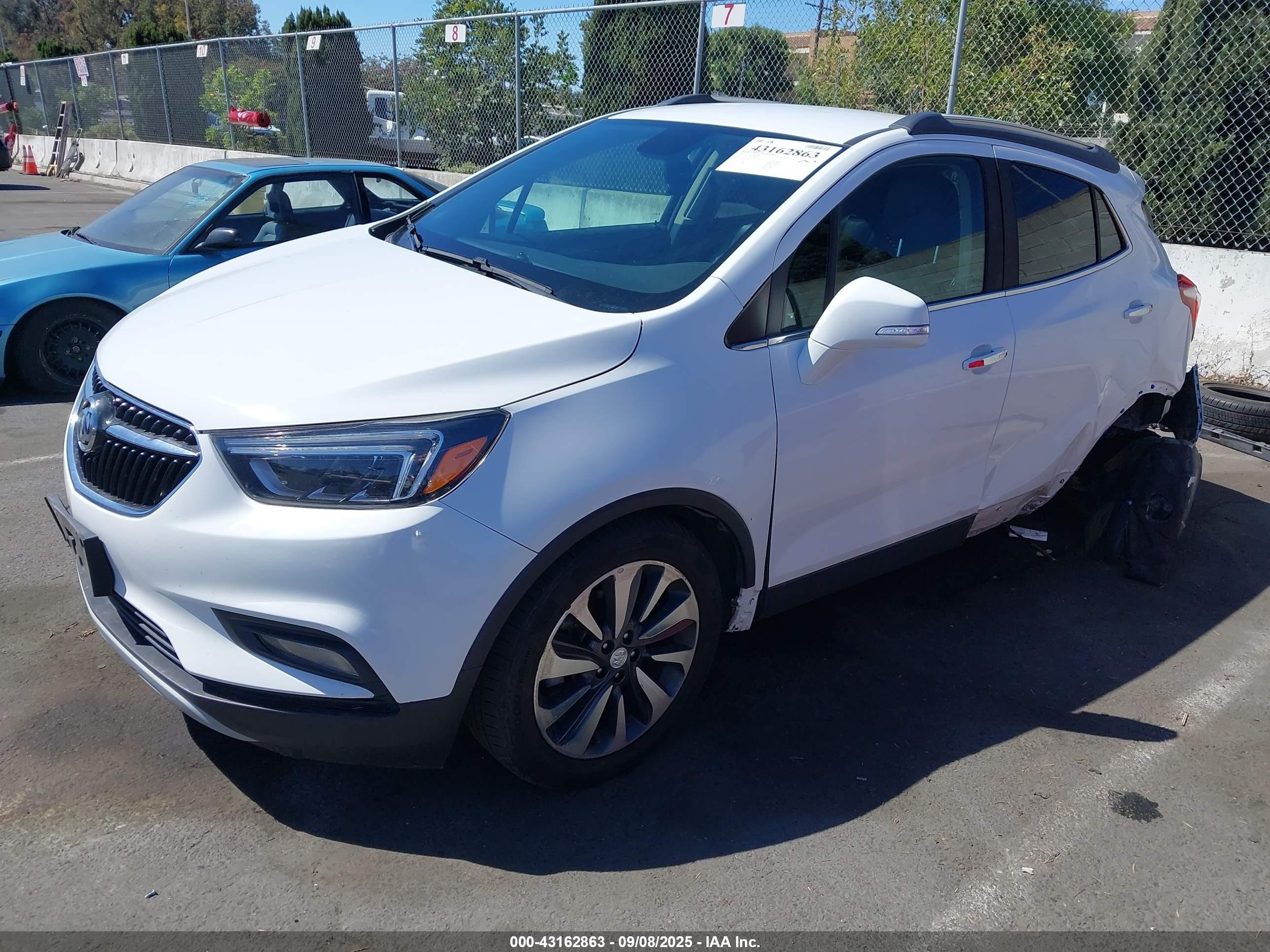 2020 Buick Encore VIN KL4CJCSB0LB061846 IAAI salvage auction — Rear End, Salvage (California), sold $2,950 on 2025-10-09 (photo 2)