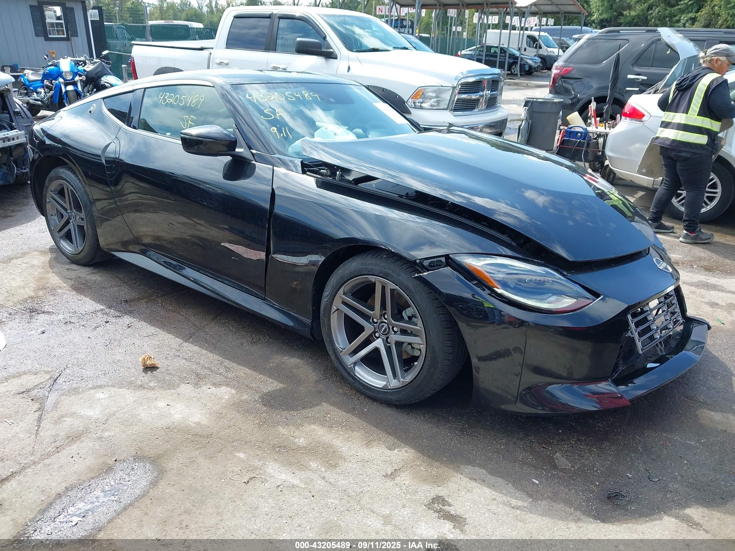 2024 Nissan 350Z VIN JN1BZ4AH1RM360400 IAAI salvage auction — Front End, Salvage - Greater Than 75% (Maryland), sold $8,050 on 2026-07-02 (photo 1)