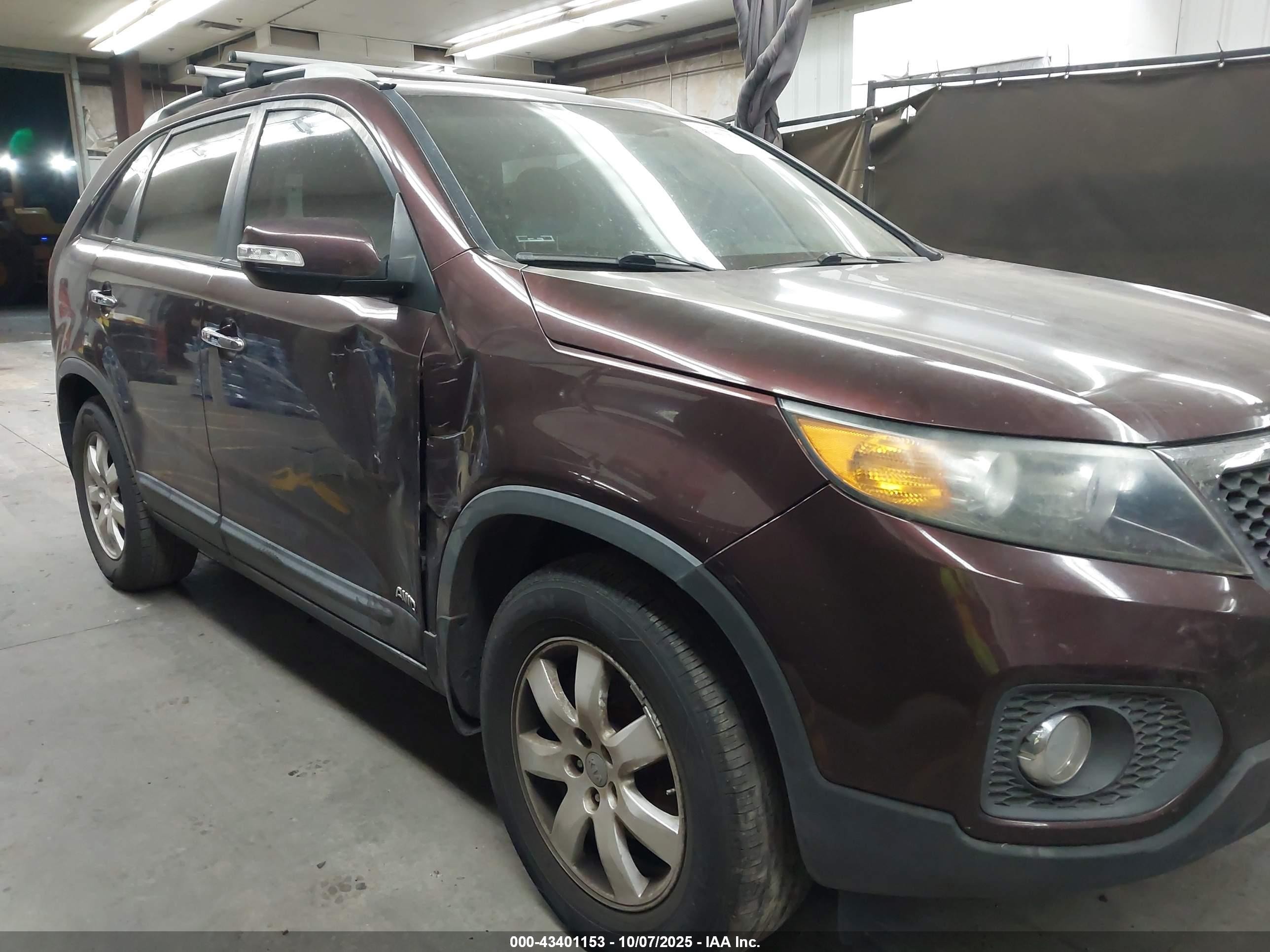 2012 Kia Sorento VIN 5XYKTDA68CG278816 IAAI salvage auction — Side, Salvage (Arizona), sold $1,250 on 2026-07-07 (photo 6)