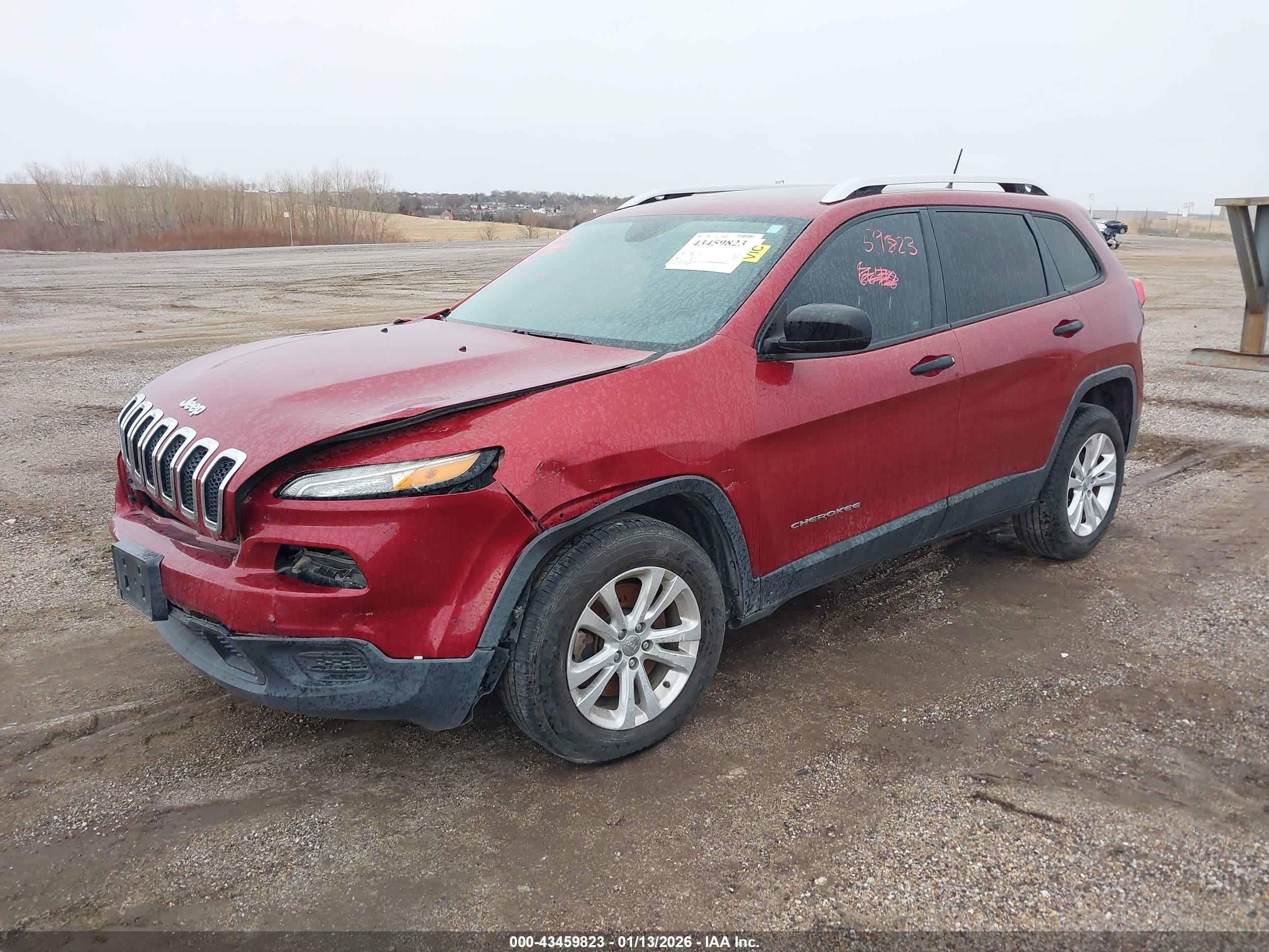 2015 Jeep Cherokee VIN 1C4PJLABXFW620485 IAAI salvage auction — Front End, Salvage (Idaho), sold $1,125 on 2026-02-12 (photo 2)
