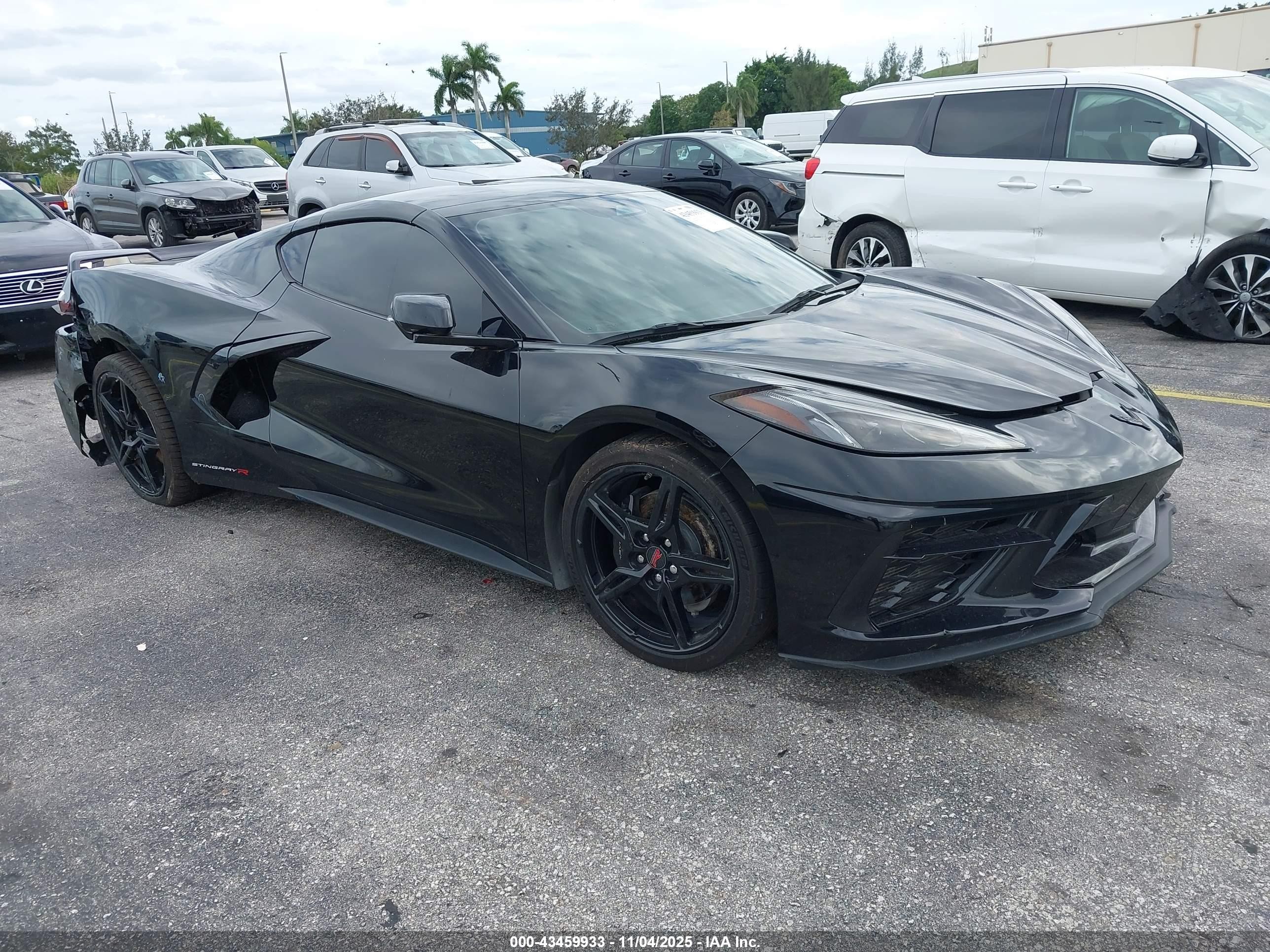 2024 Chevrolet Corvette Stingray VIN 1G1YA2D42R5109206 IAAI salvage auction — Rear End, Salvage (Arizona), sold $33,500 on 2026-07-08 (photo 1)