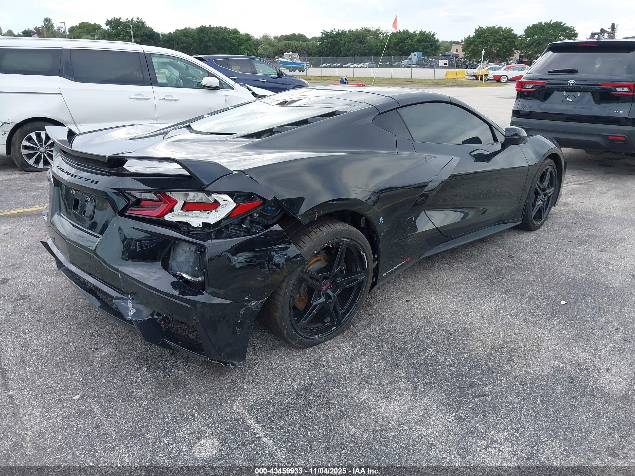 2024 Chevrolet Corvette Stingray VIN 1G1YA2D42R5109206 IAAI salvage auction — Rear End, Salvage (Arizona), sold $33,500 on 2026-07-08 (photo 4)