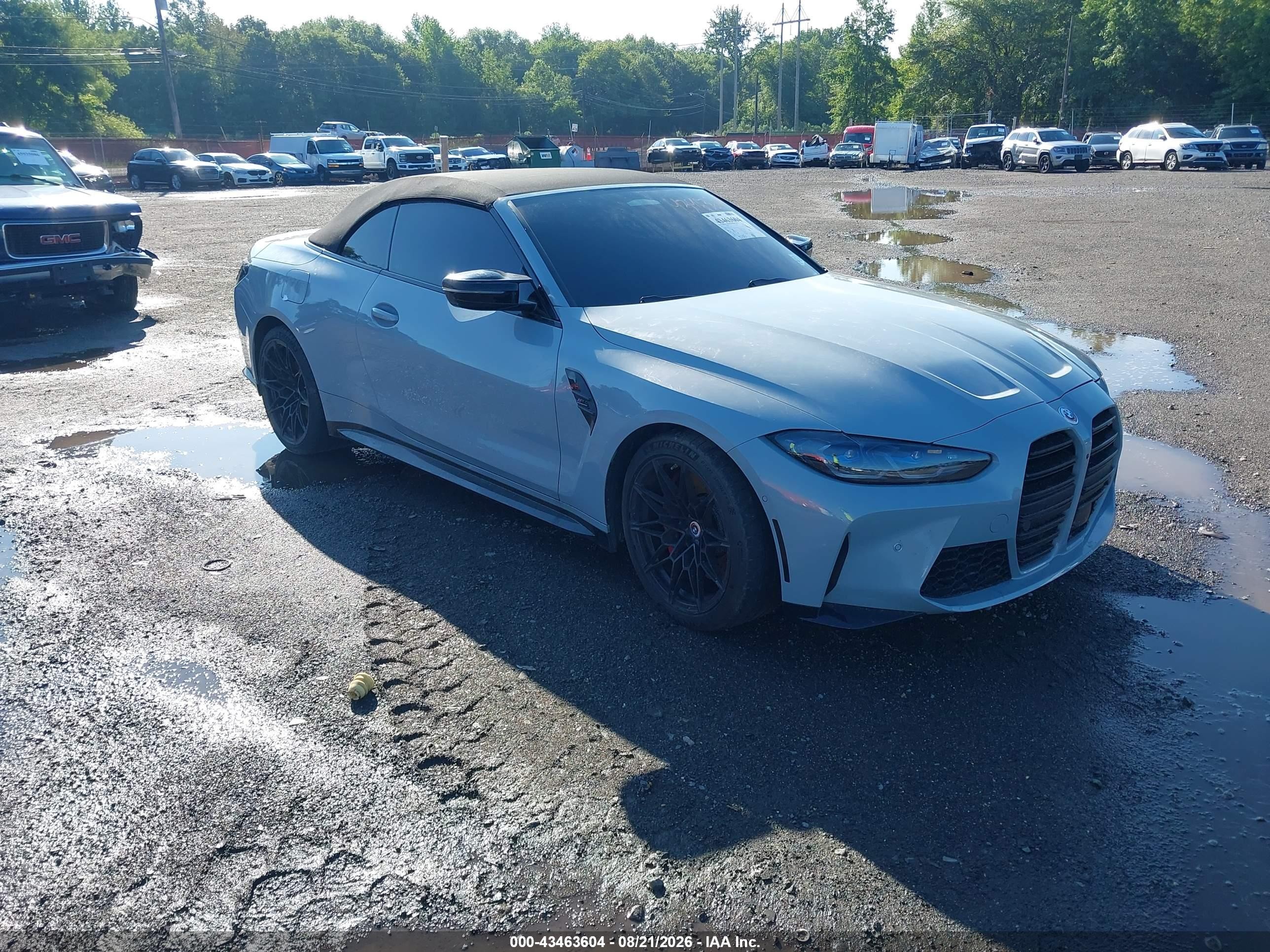 2023 BMW M4 VIN WBS33BA09PCL76566 IAAI salvage auction — Water/Flood, Salvage (Idaho), sold $36,000 on 2026-08-24 (photo 1)