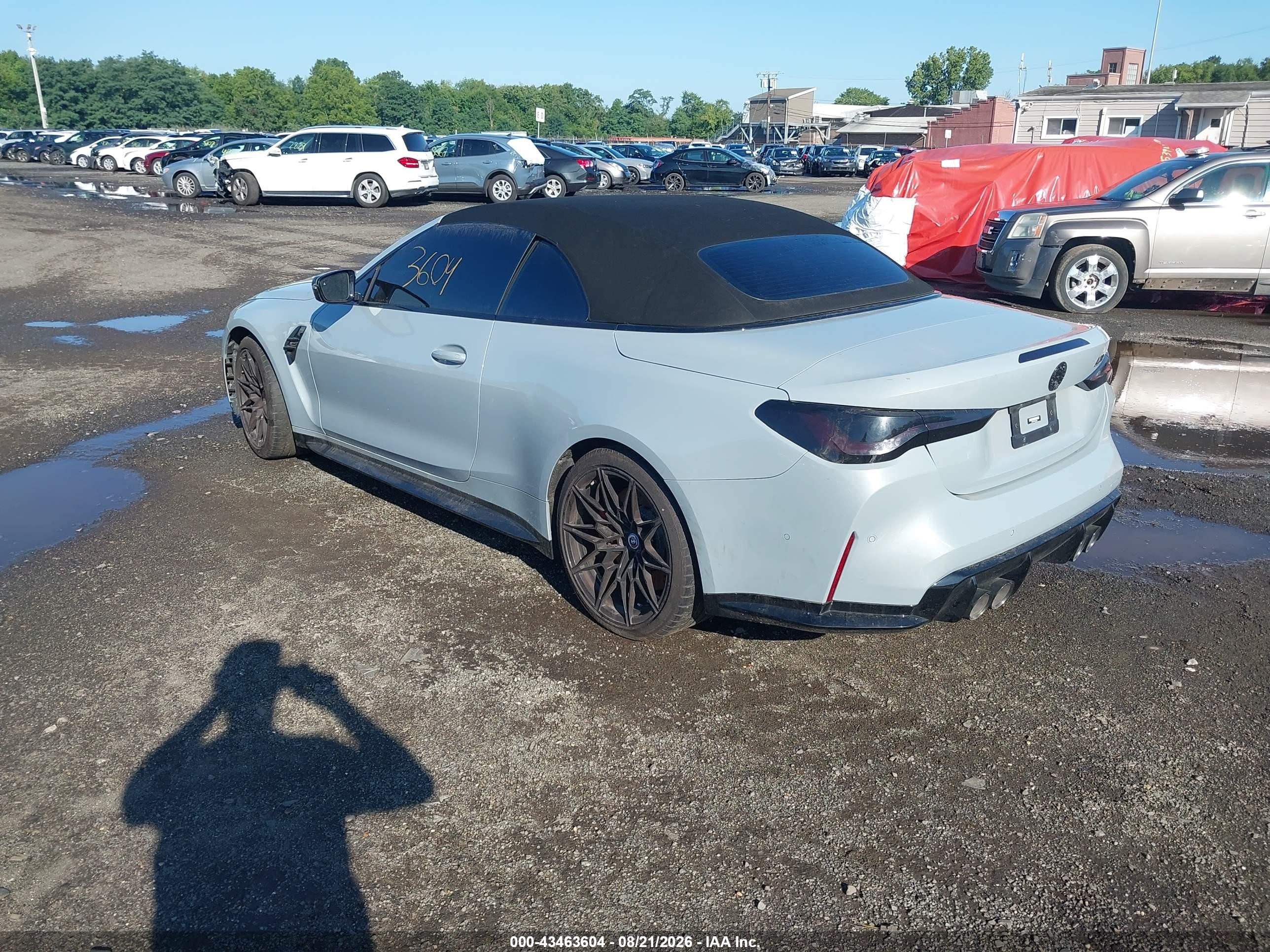 2023 BMW M4 VIN WBS33BA09PCL76566 IAAI salvage auction — Water/Flood, Salvage (Idaho), sold $36,000 on 2026-08-24 (photo 3)