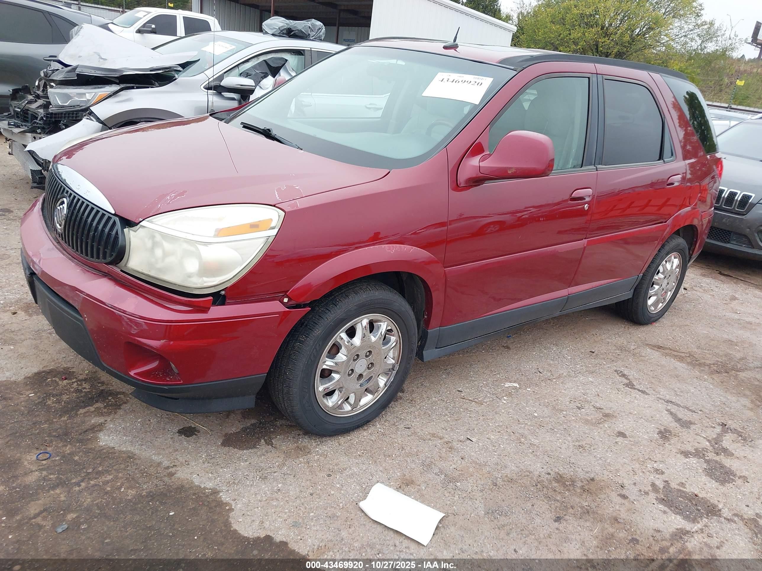 2006 Buick Rendezvous VIN 3G5DA03L26S595303 IAAI salvage auction — Front End, Clear (Oklahoma), sold $650 on 2025-12-24 (photo 2)