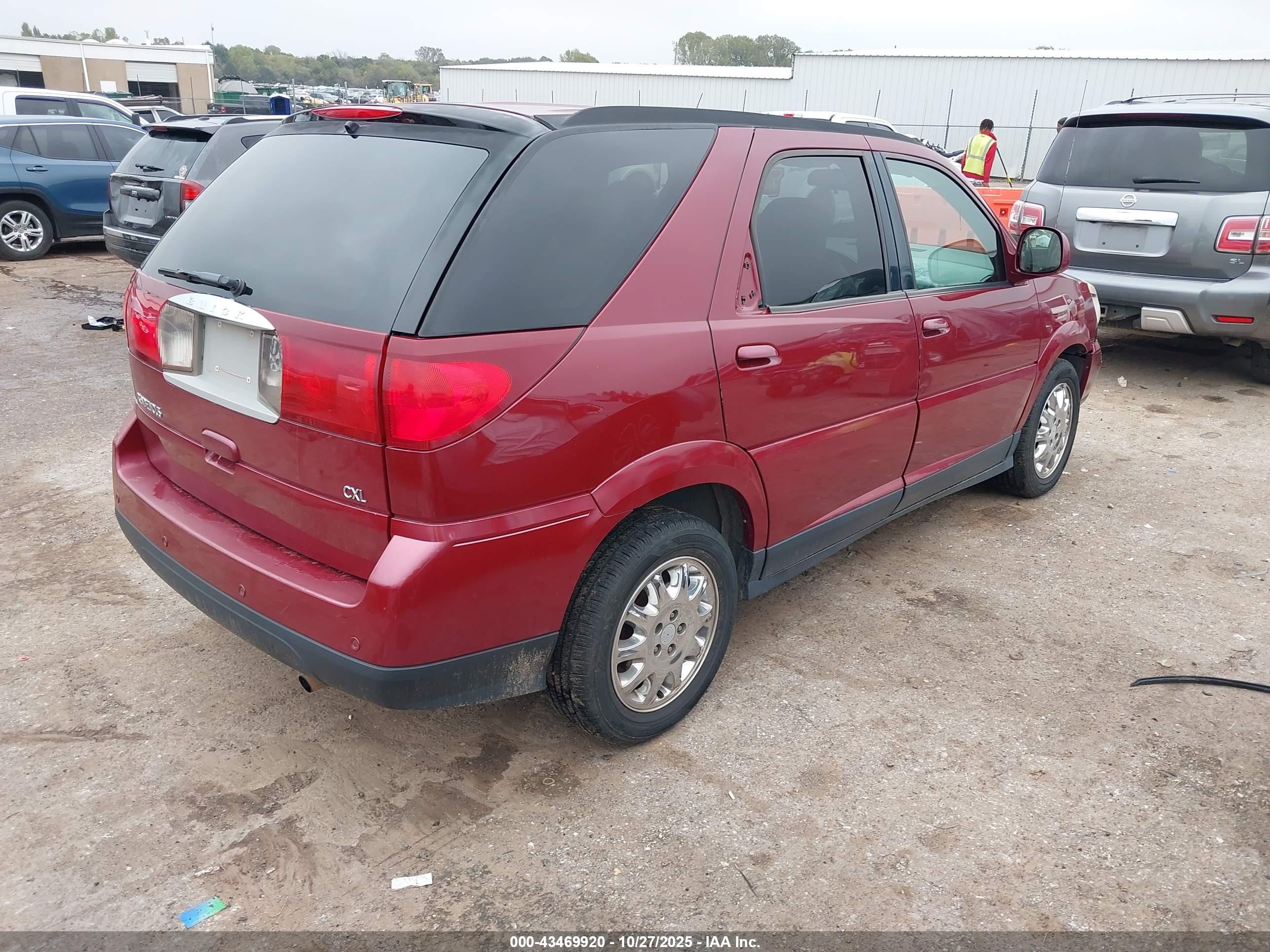 2006 Buick Rendezvous VIN 3G5DA03L26S595303 IAAI salvage auction — Front End, Clear (Oklahoma), sold $650 on 2025-12-24 (photo 4)