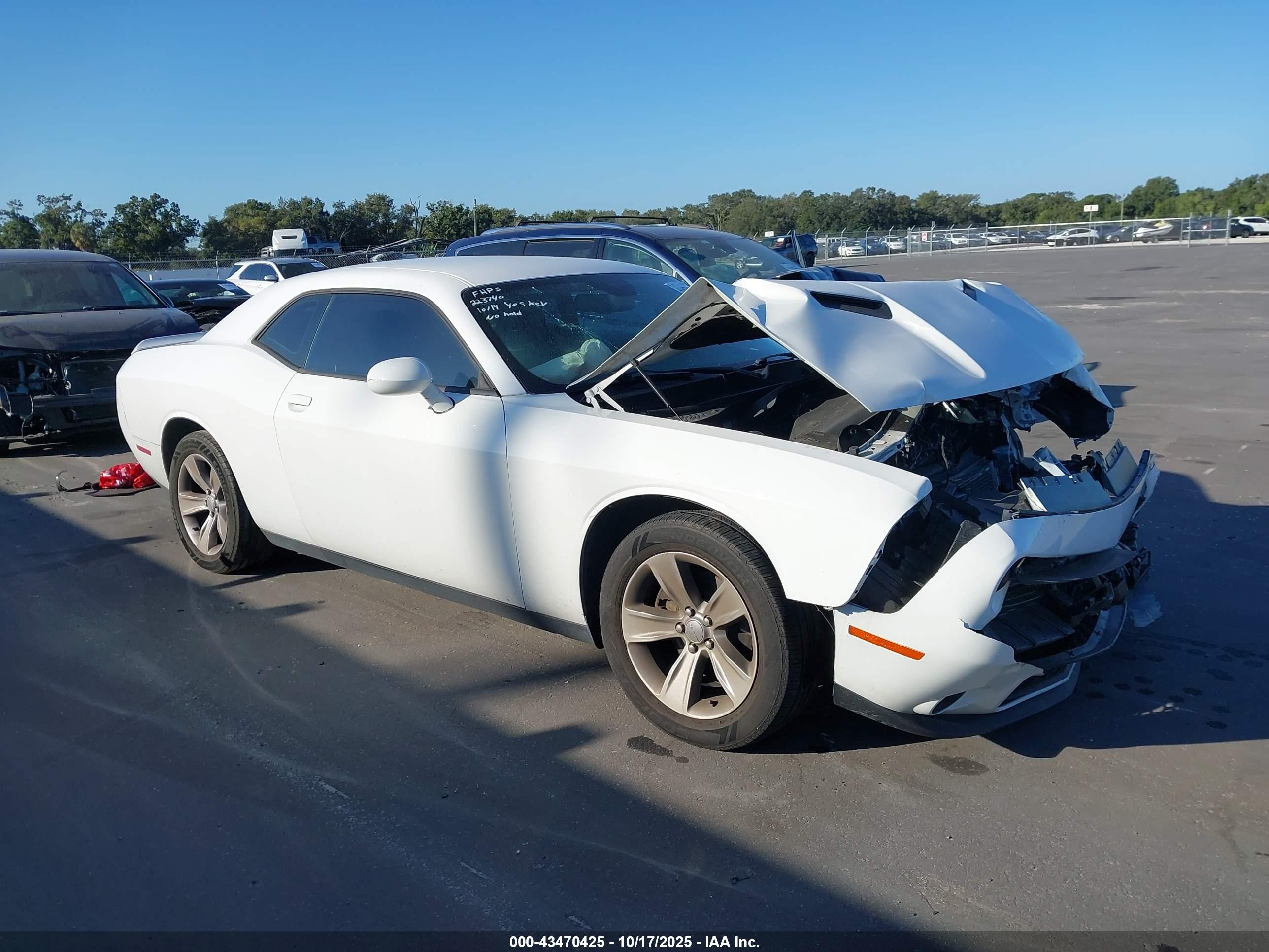 2019 Dodge Challenger VIN 2C3CDZAG4KH503311 IAAI salvage auction — Front End, Clear (Montana), sold $1,450 on 2025-11-17 (photo 1)