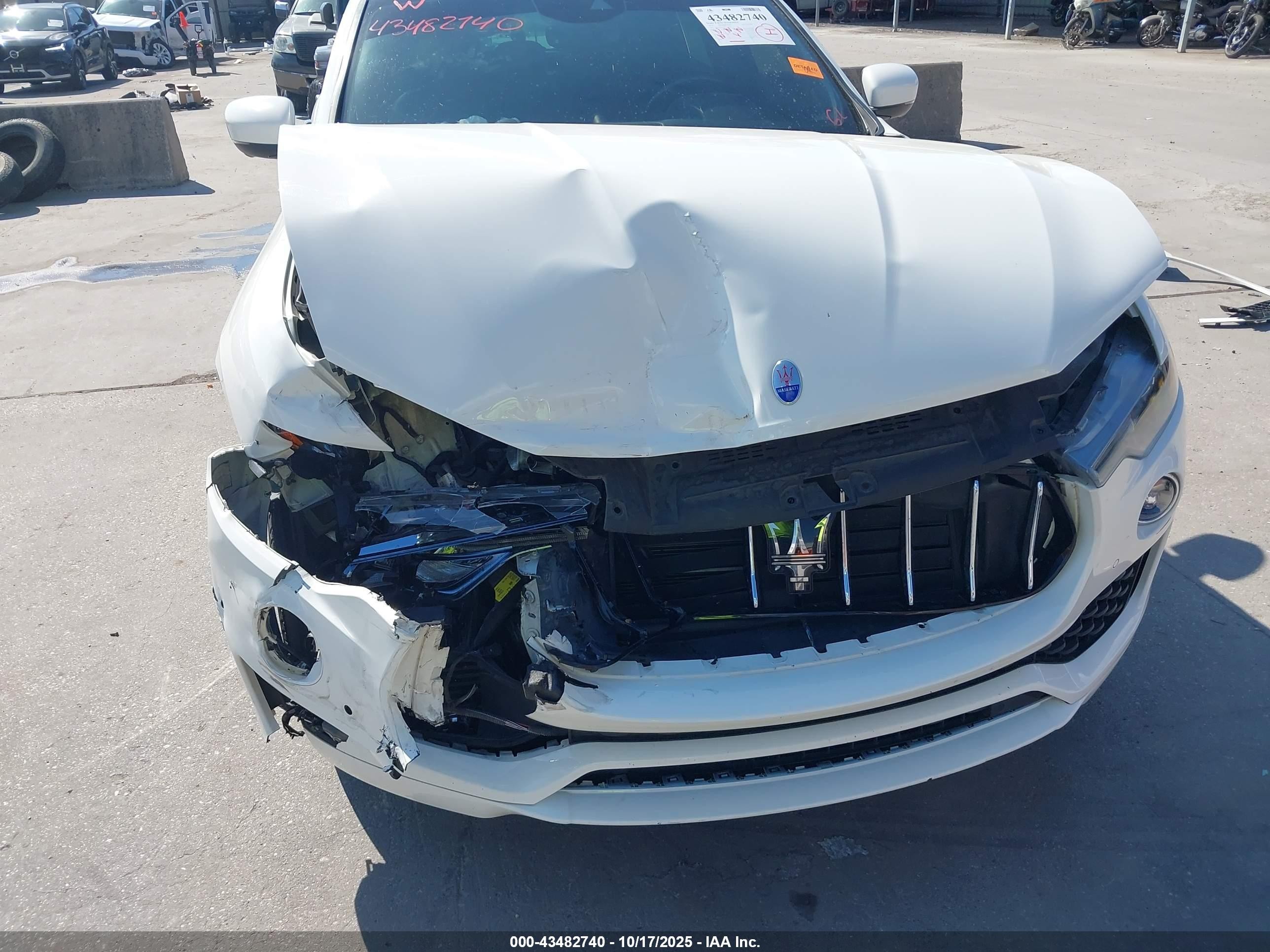 2019 Maserati Levante VIN ZN661XUA2KX310419 IAAI salvage auction — Front End, Non-Repairable (Texas), sold $2,200 on 2026-09-12 (photo 6)
