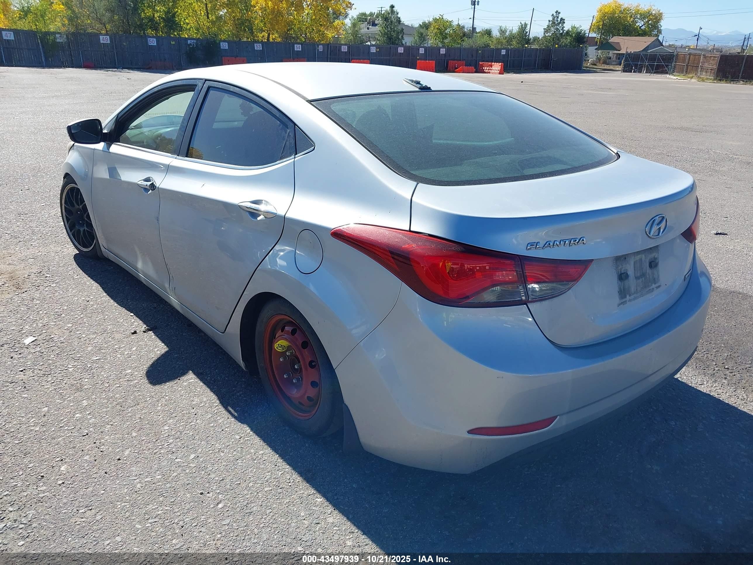 2014 Hyundai Elantra VIN 5NPDH4AE6EH503117 IAAI salvage auction — Front End, Bill Of Sale (Colorado), sold $200 on 2026-06-30 (photo 3)