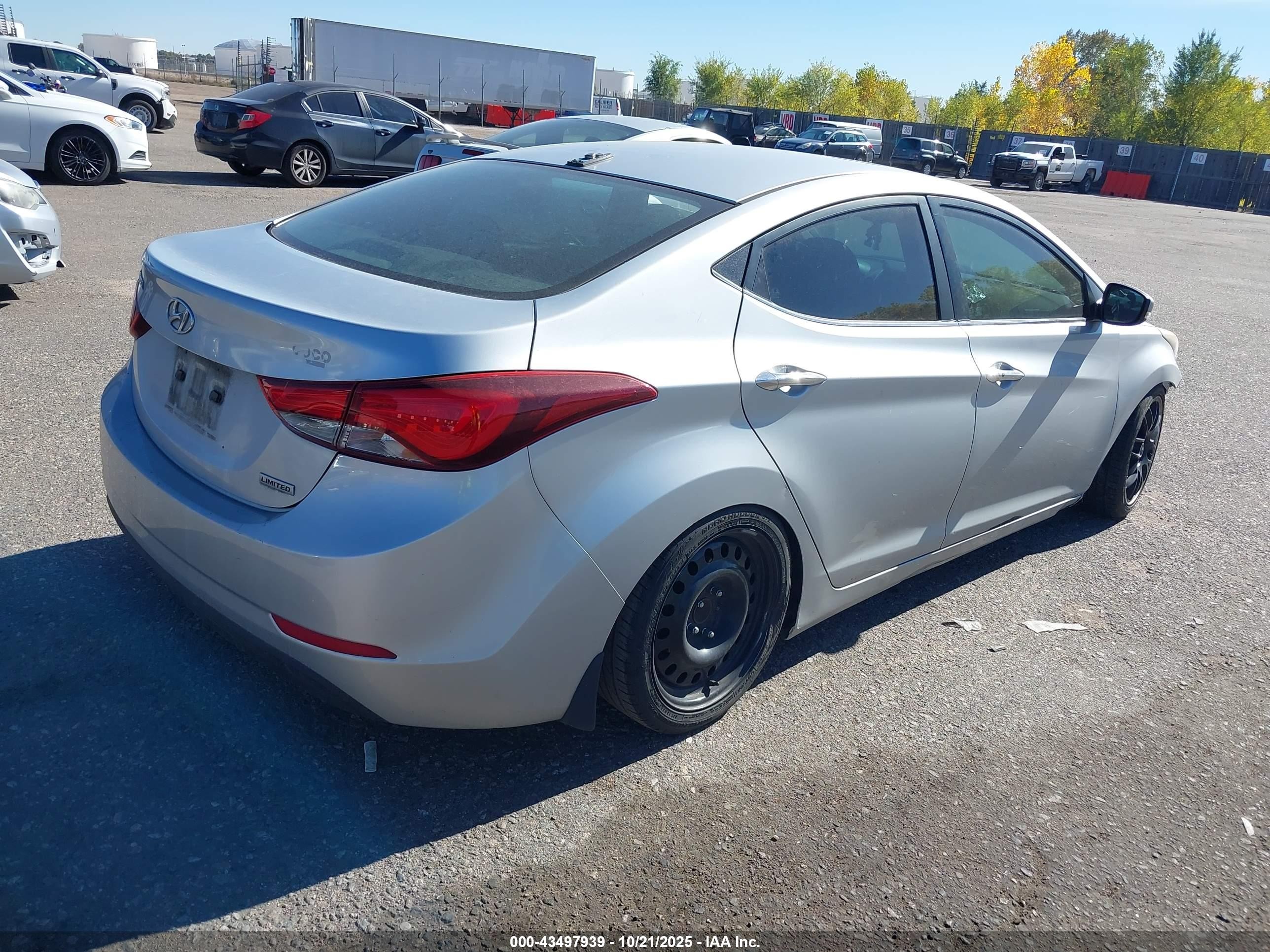 2014 Hyundai Elantra VIN 5NPDH4AE6EH503117 IAAI salvage auction — Front End, Bill Of Sale (Colorado), sold $200 on 2026-06-30 (photo 4)