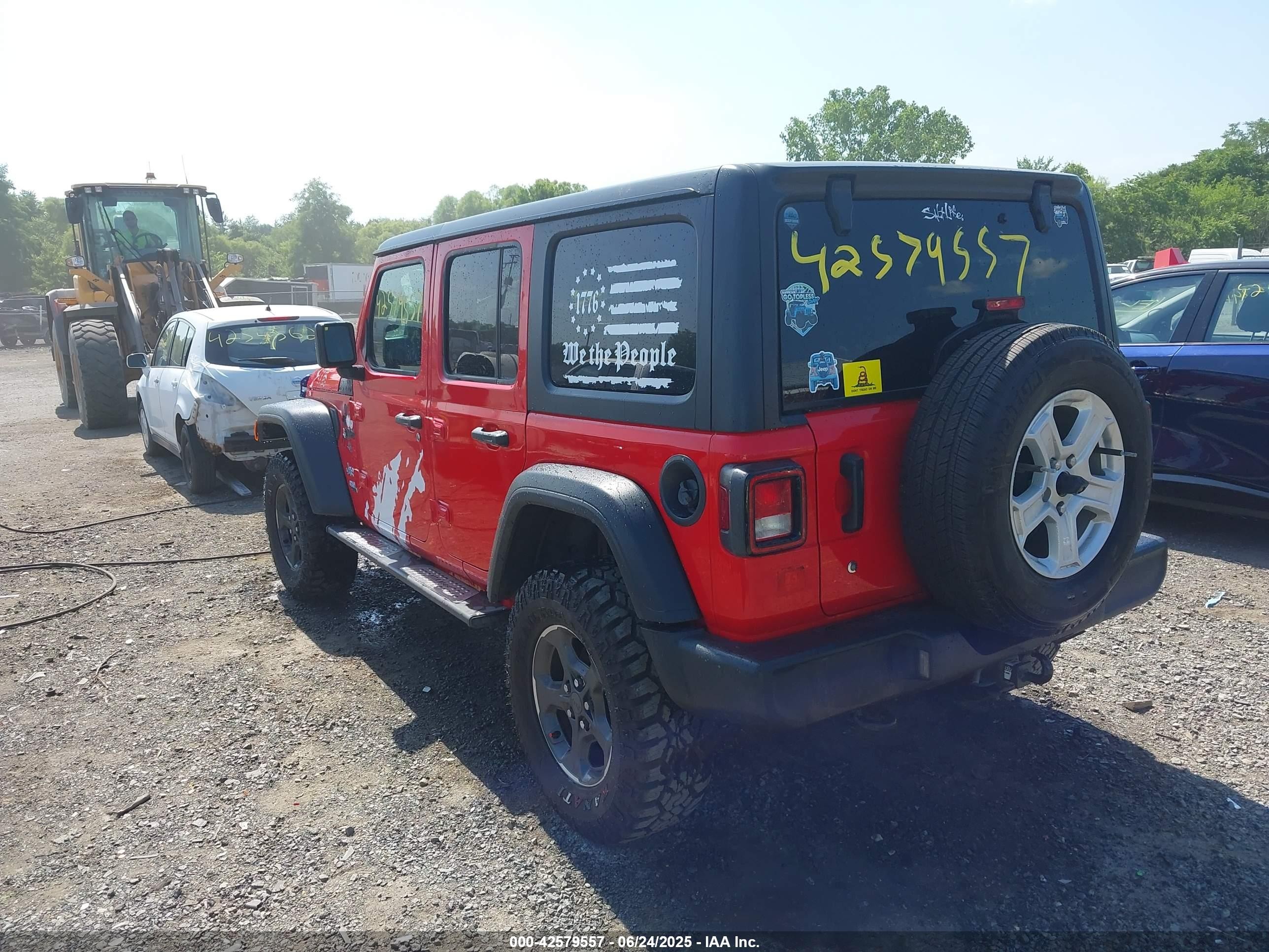 2019 Jeep Wrangler Unlimited VIN 1C4HJXDG9KW649375 IAAI salvage auction — Front End, Salvage (Virginia), sold $8,225 on 2026-07-07 (photo 3)