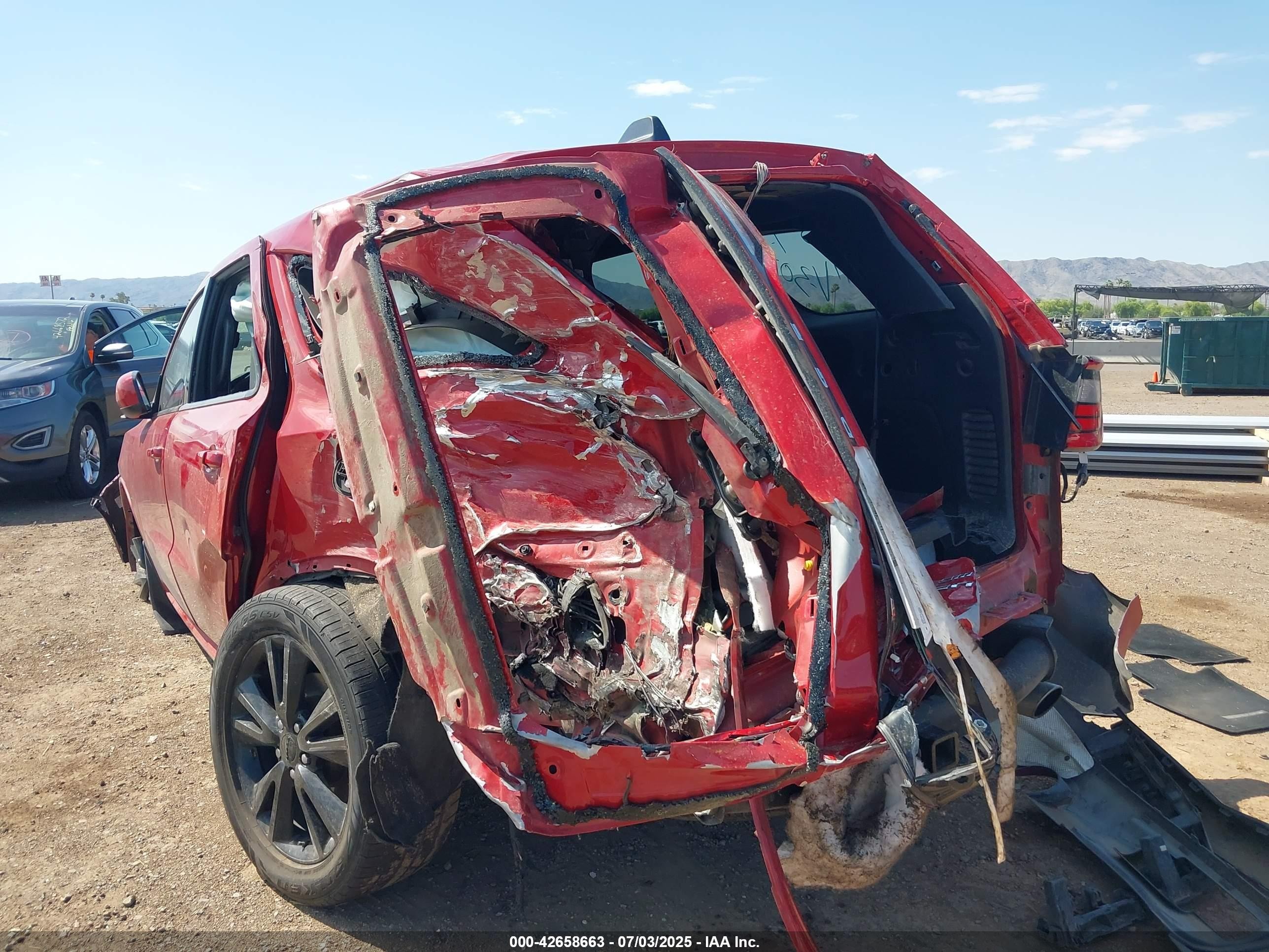 2014 Dodge Durango VIN 1C4RDJAG7EC323075 IAAI salvage auction — All Over, Salvage (Arizona), sold $1,000 on 2026-07-07 (photo 6)