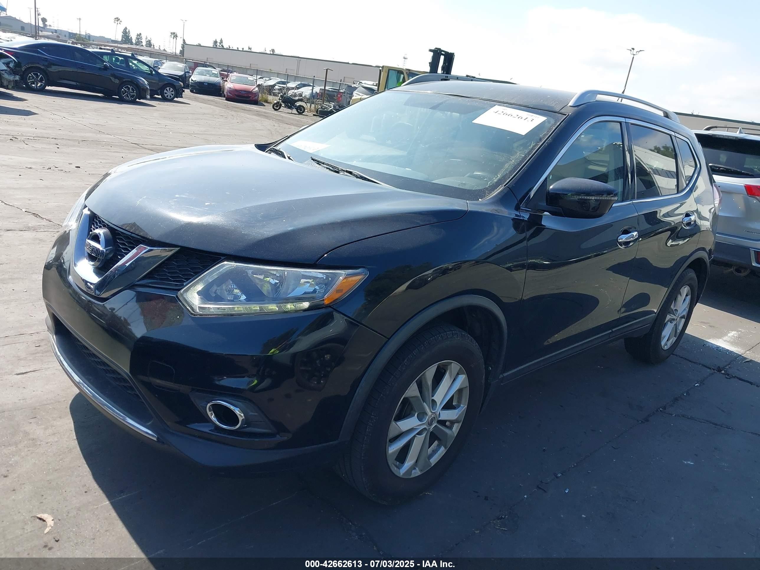 2016 Nissan Rogue VIN KNMAT2MT1GP718329 IAAI salvage auction — Rear End, Salvage Certificate (California), sold $2,700 on 2025-07-23 (photo 2)