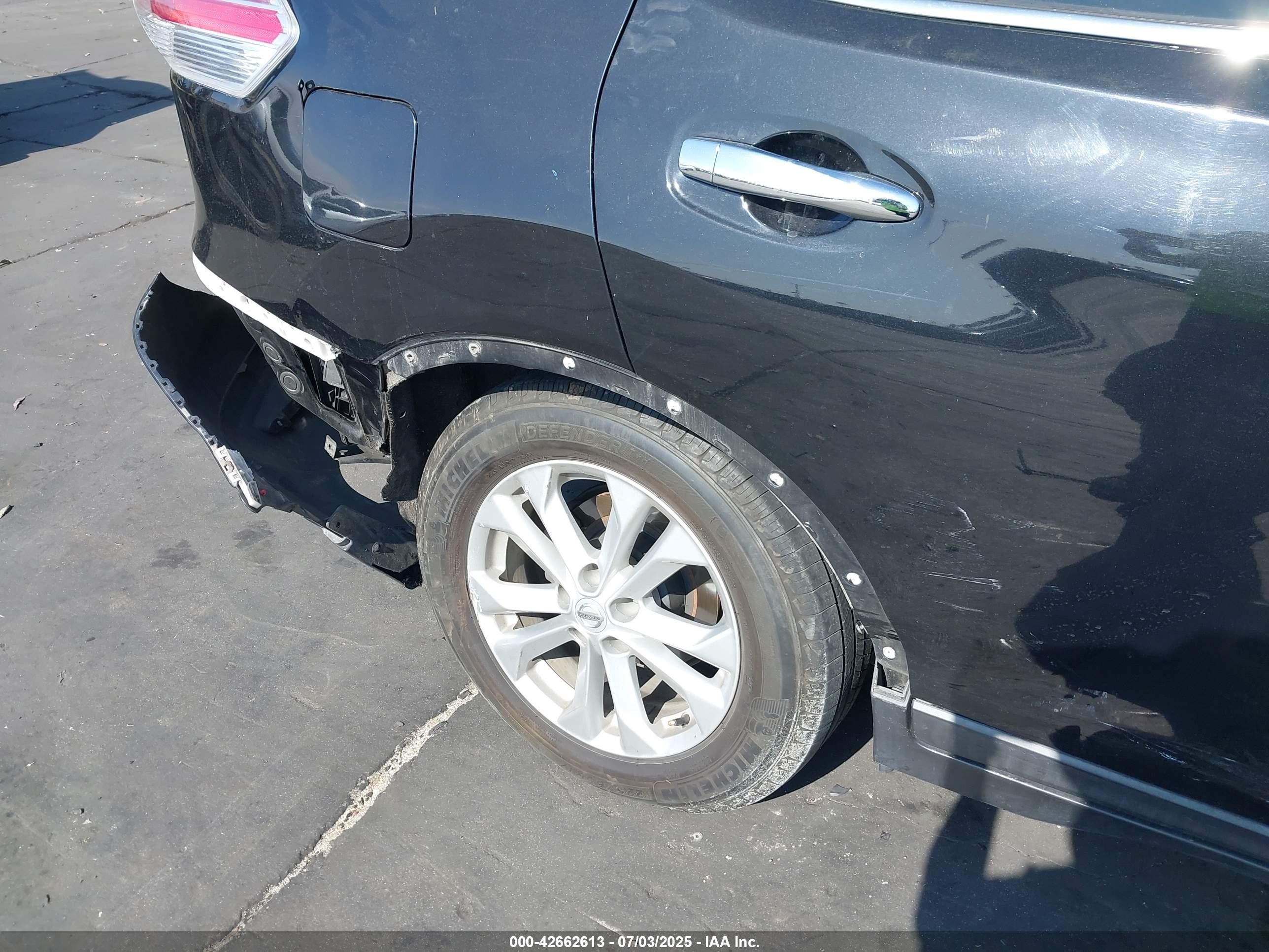 2016 Nissan Rogue VIN KNMAT2MT1GP718329 IAAI salvage auction — Rear End, Salvage Certificate (California), sold $2,700 on 2025-07-23 (photo 6)