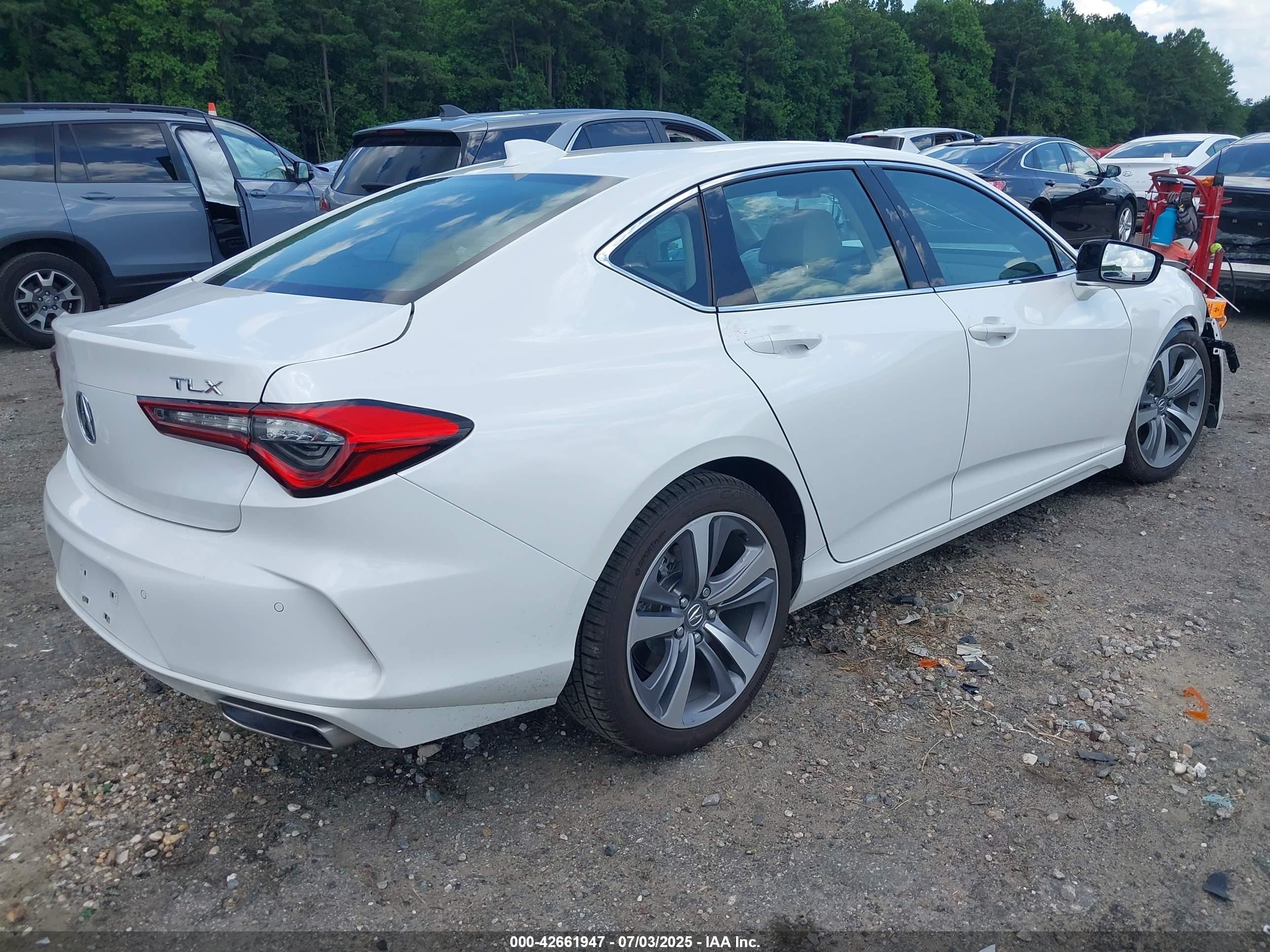 2021 Acura Tlx VIN 19UUB5F69MA008278 IAAI salvage auction — Front End, Salvage (North Carolina), sold $2,900 on 2025-07-30 (photo 4)
