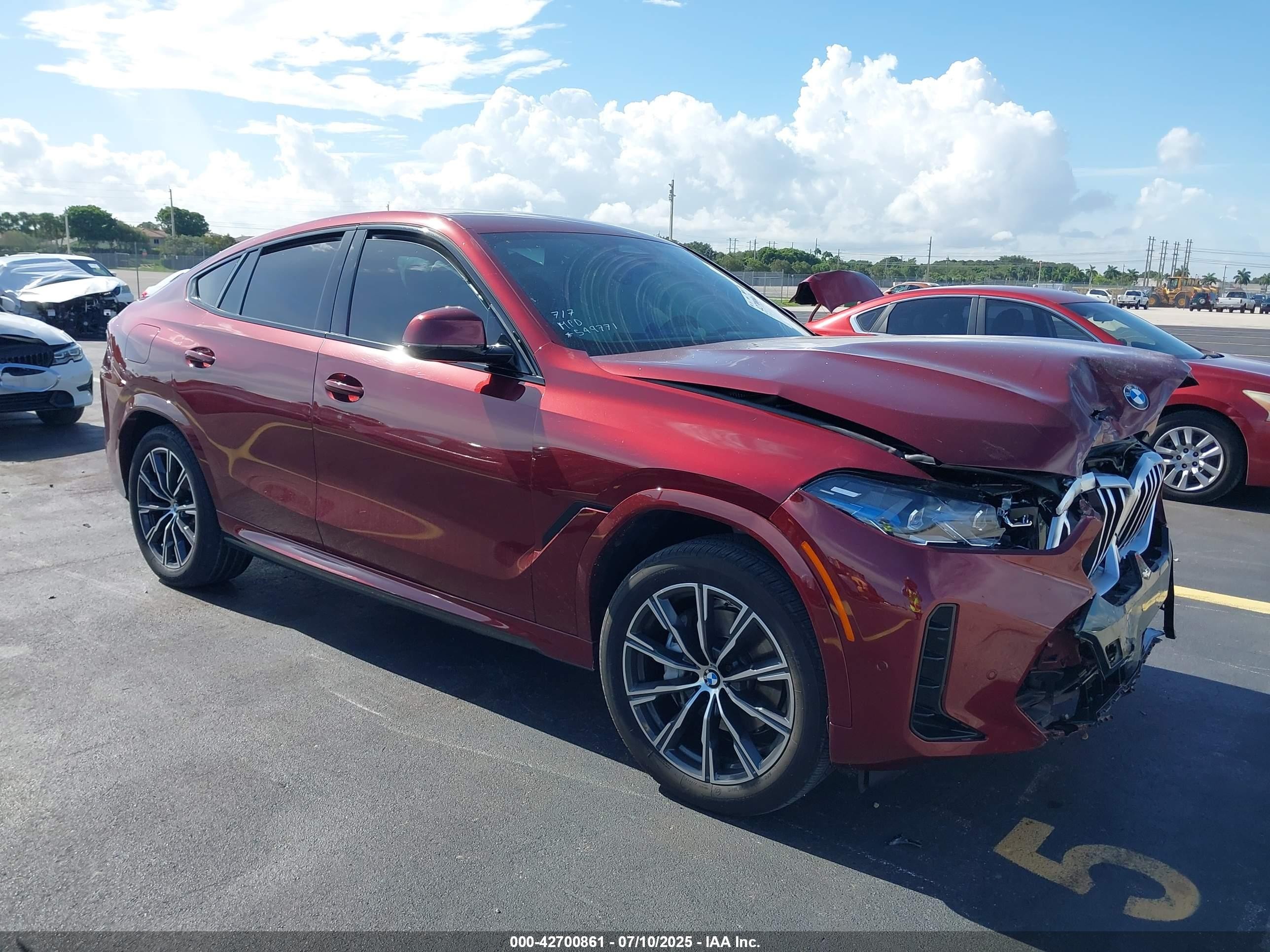 2024 BMW X6 VIN 5UX33EX02R9S49771 — IAAI salvage auction photo
