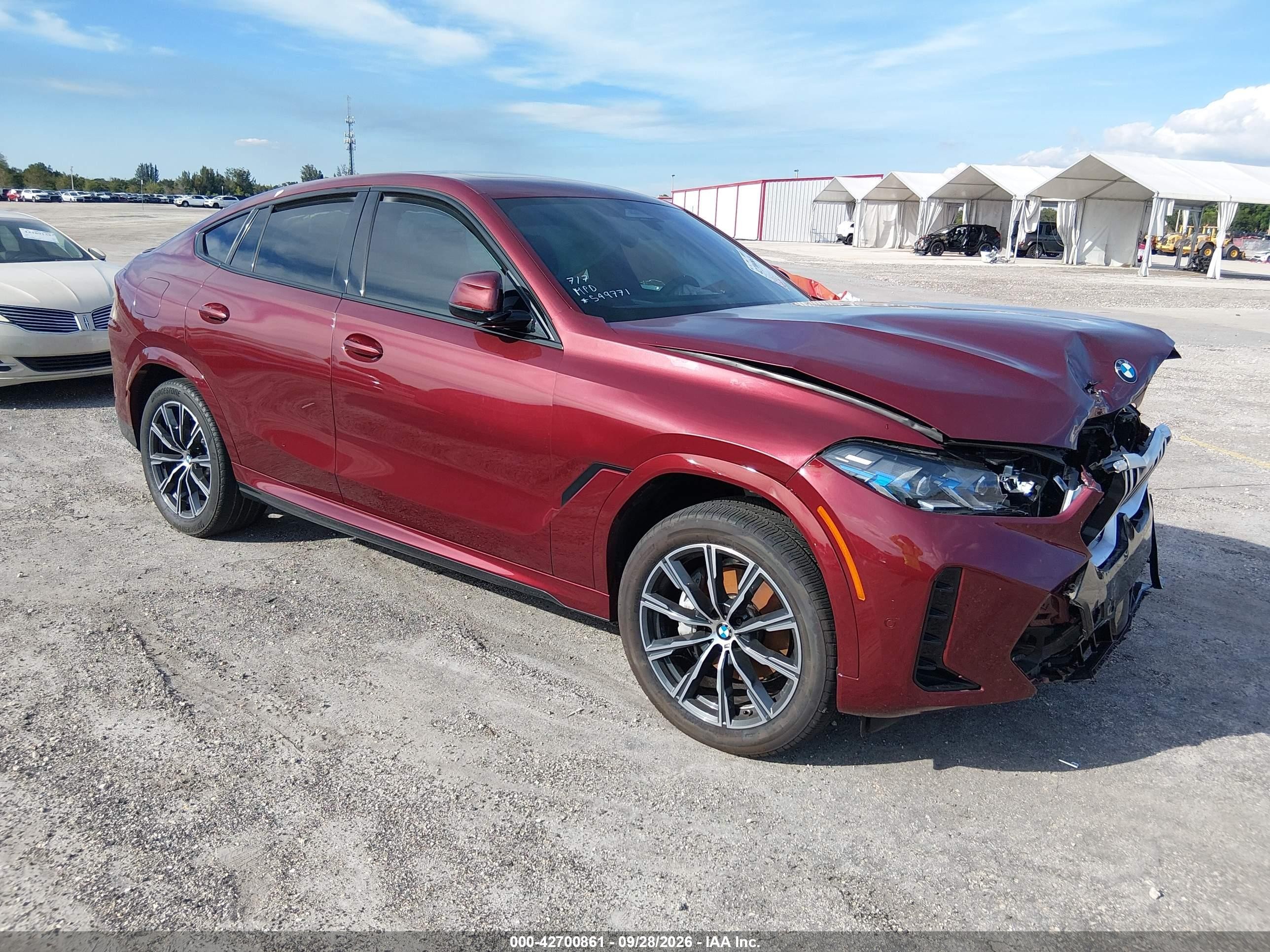 2024 BMW X6 VIN 5UX33EX02R9S49771 — IAAI salvage auction photo