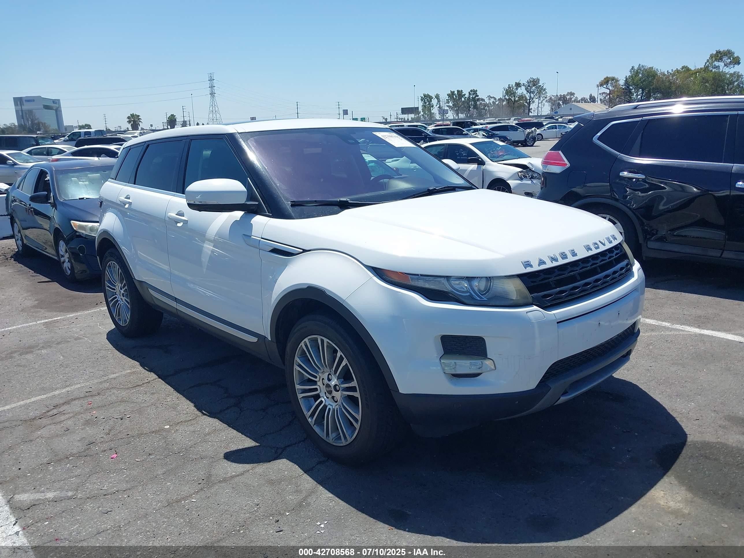2012 Land Rover Range Rover Evoque VIN SALVV2BG5CH637557 IAAI salvage auction — Normal Wear, Clear - Dealer Only (California), sold $2,175 on 2025-07-23 (photo 1)