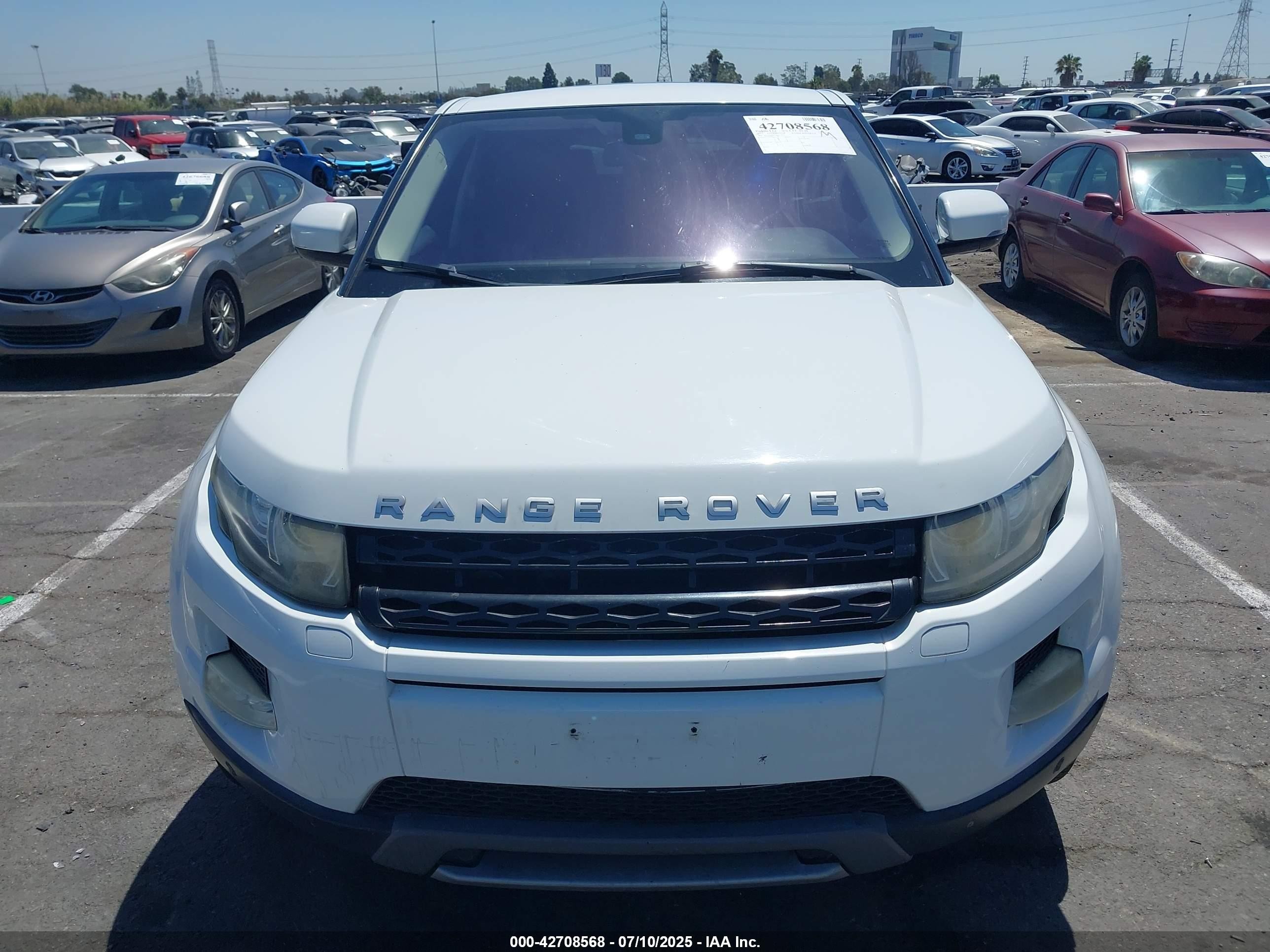 2012 Land Rover Range Rover Evoque VIN SALVV2BG5CH637557 IAAI salvage auction — Normal Wear, Clear - Dealer Only (California), sold $2,175 on 2025-07-23 (photo 6)