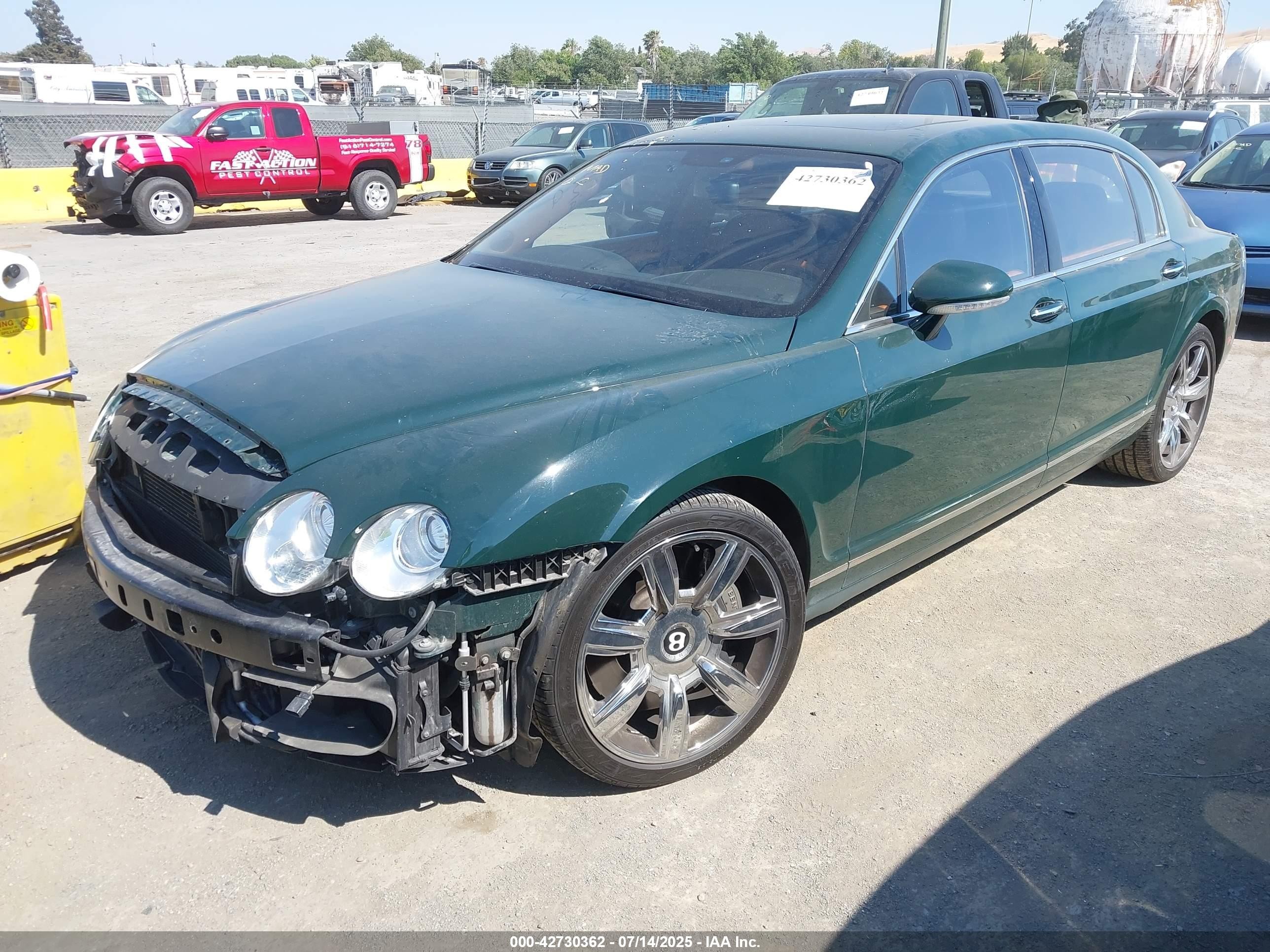 2007 Bentley Continenta VIN SCBBR93W87C041006 IAAI salvage auction — Front End, Salvage (California), sold $9,100 on 2025-08-21 (photo 2)