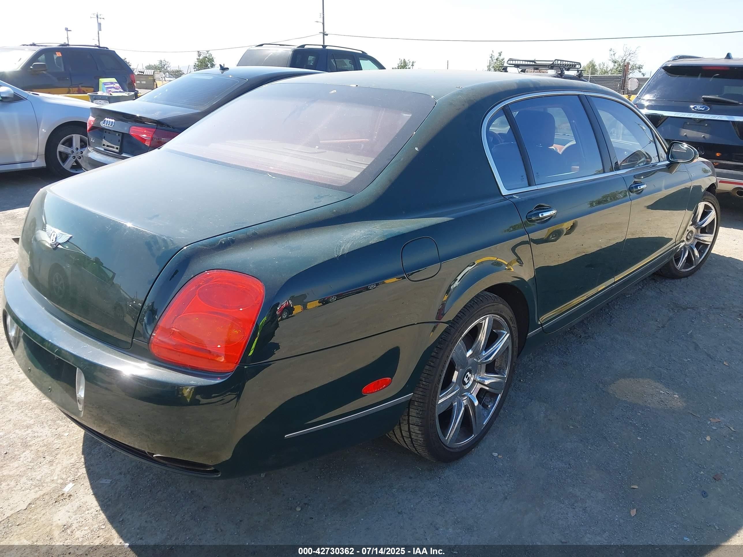2007 Bentley Continenta VIN SCBBR93W87C041006 IAAI salvage auction — Front End, Salvage (California), sold $9,100 on 2025-08-21 (photo 4)