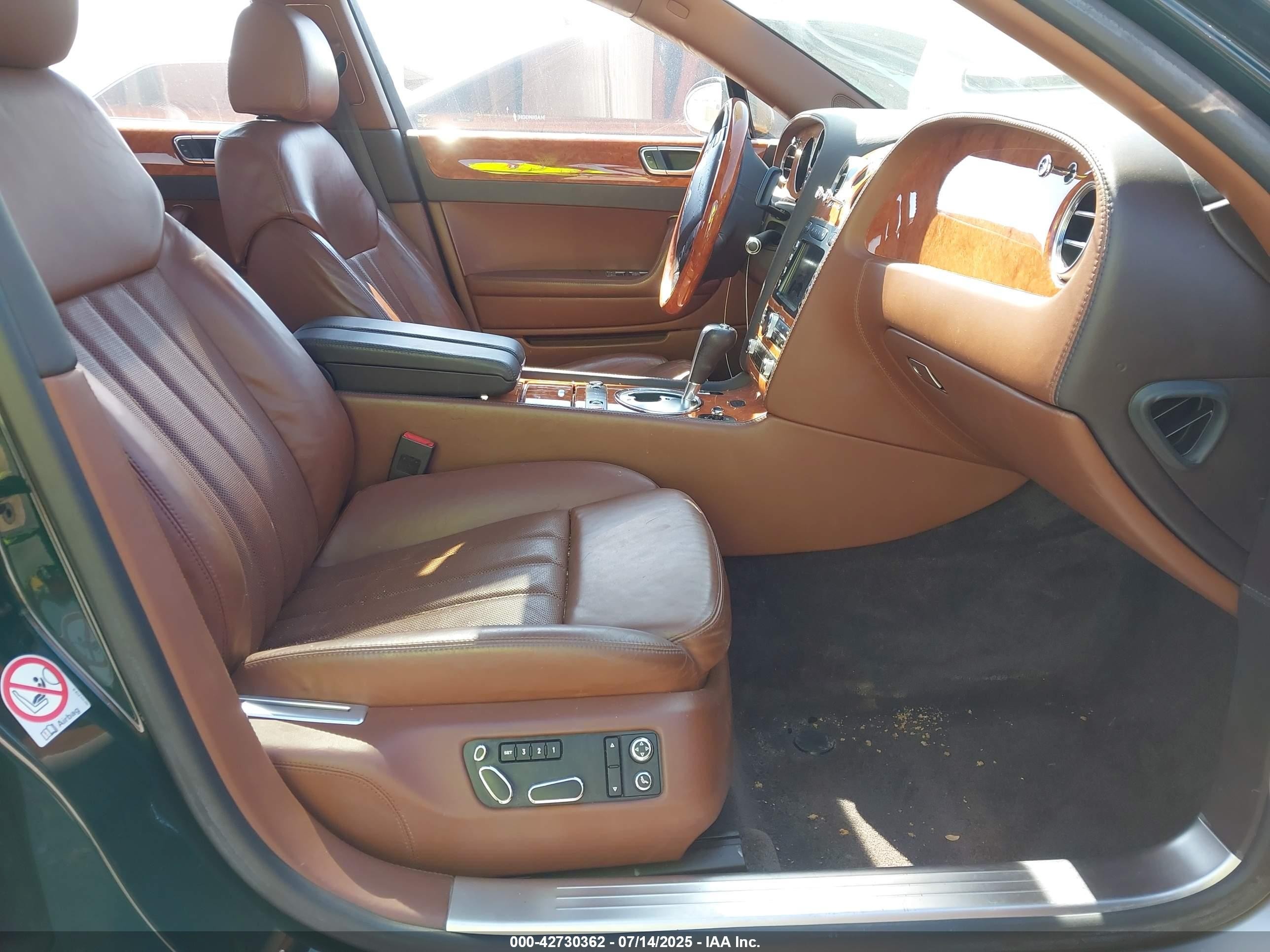 2007 Bentley Continenta VIN SCBBR93W87C041006 IAAI salvage auction — Front End, Salvage (California), sold $9,100 on 2025-08-21 (photo 5)