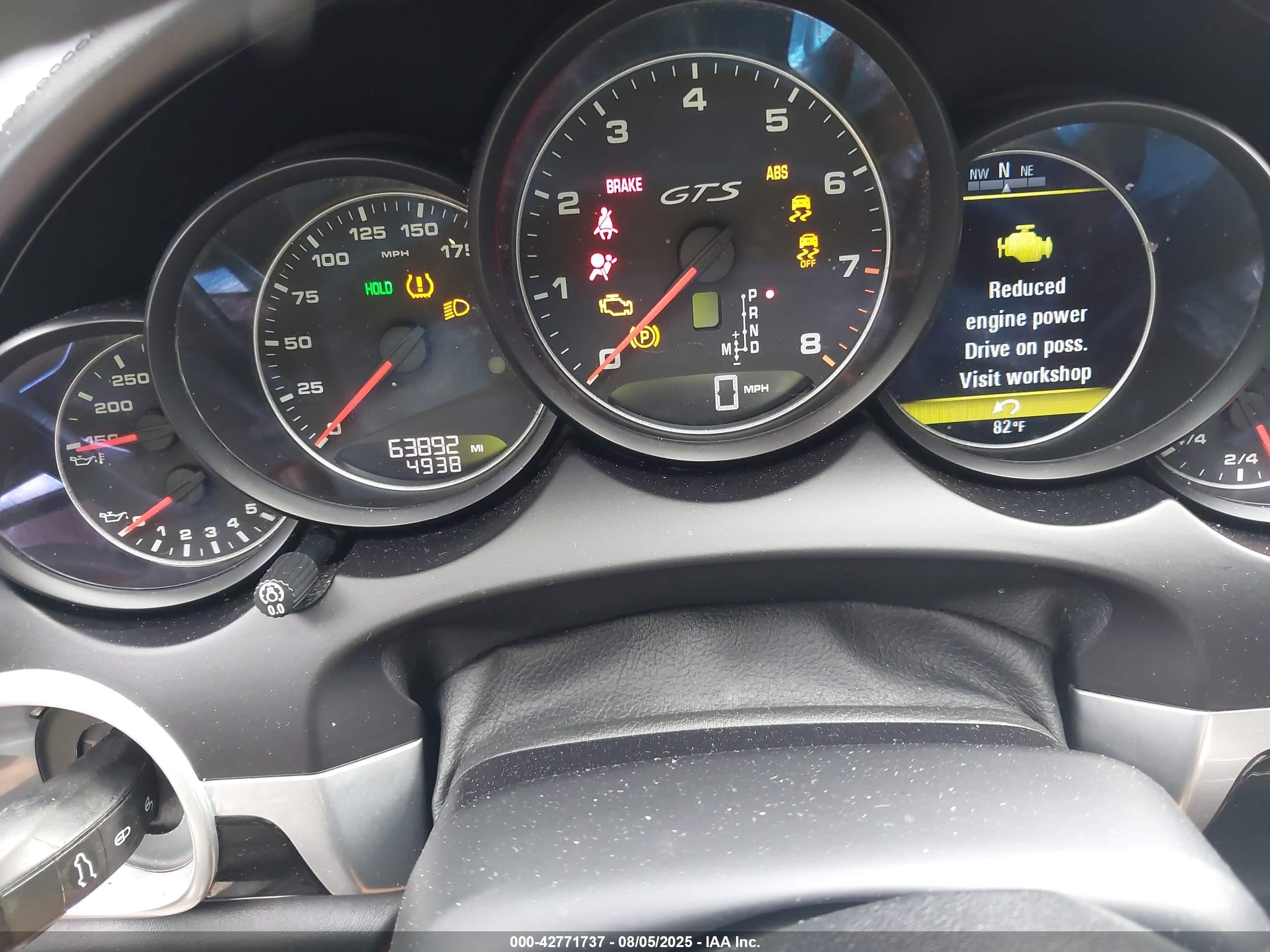 2018 Porsche Cayenne VIN WP1AD2A27JLA80755 IAAI salvage auction — Front End, Salvage (Indiana), sold $14,100 on 2025-08-24 (photo 7)