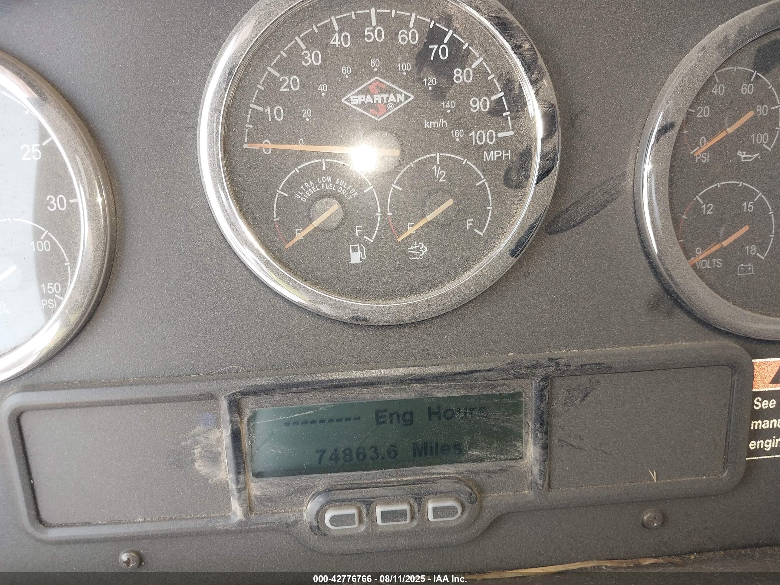 2021 Sptn Spartan VIN 4S9BEGTA5MS419954 IAAI salvage auction — Rollover, Salvage (California), sold $525 on 2025-08-27 (photo 7)