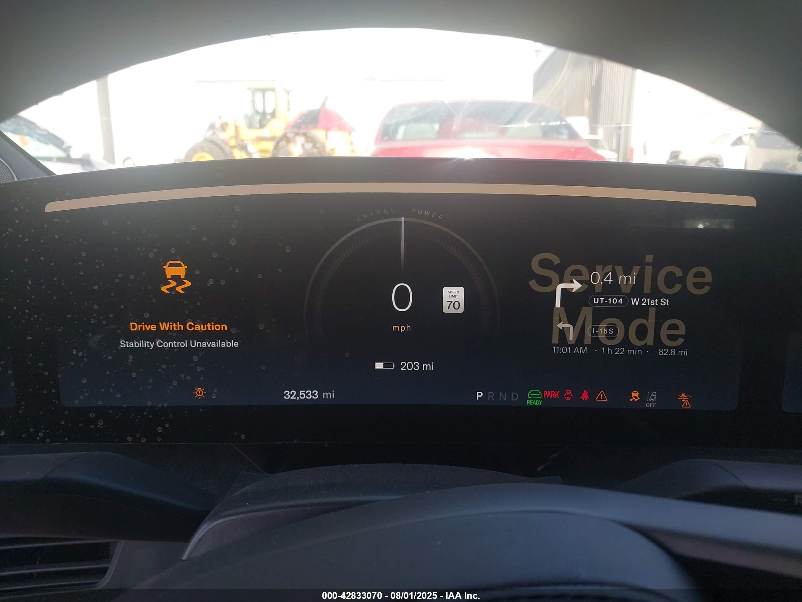 2022 Lucid Air VIN 50EA1GBA8NA003760 IAAI salvage auction — Front End, Salvage (Utah), sold $16,750 on 2025-09-18 (photo 7)