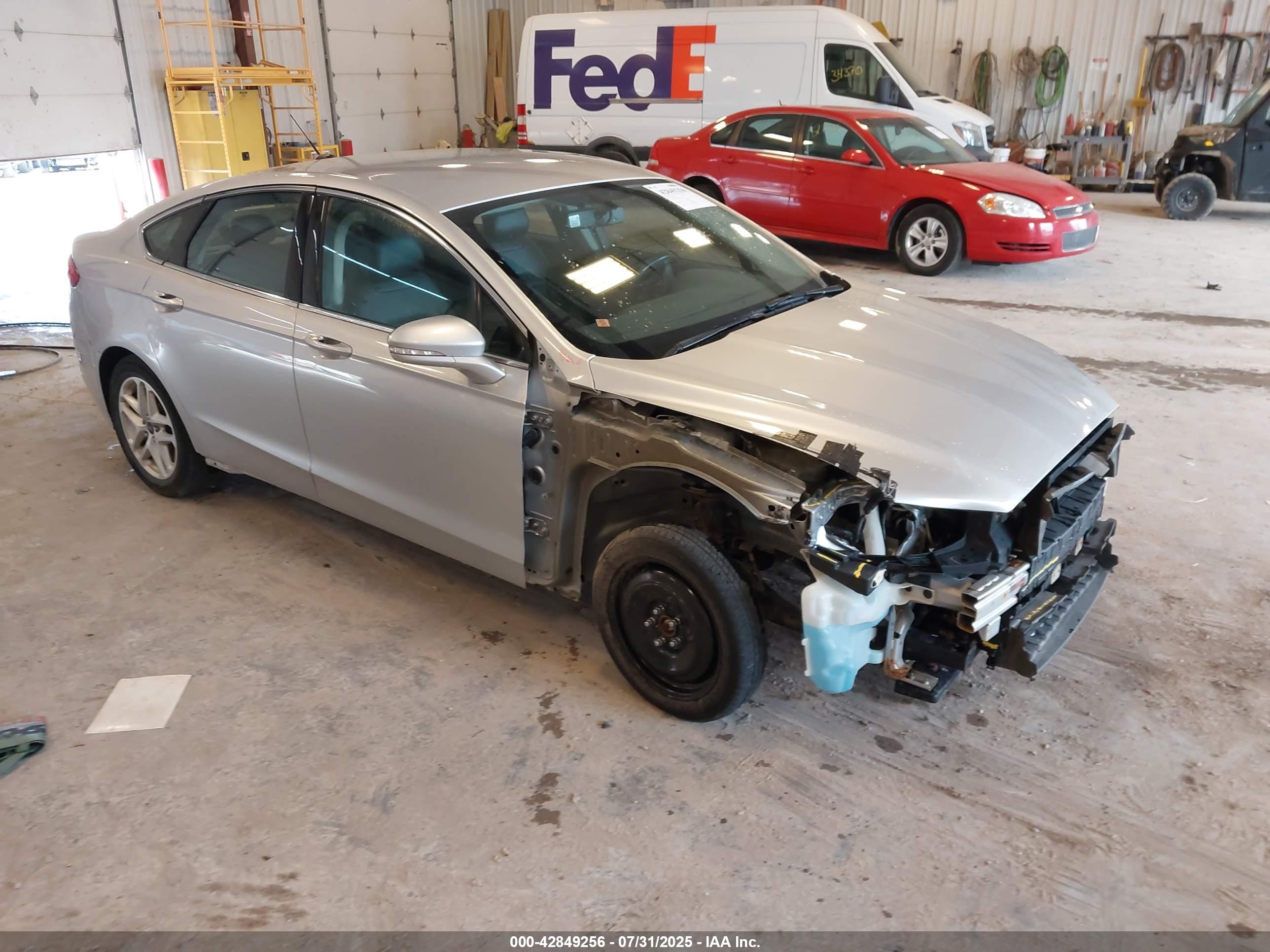 2014 Ford Fusion VIN 3FA6P0HD9ER115738 IAAI salvage auction — Front End, Clear (Michigan), sold $1,850 on 2025-09-09 (photo 1)